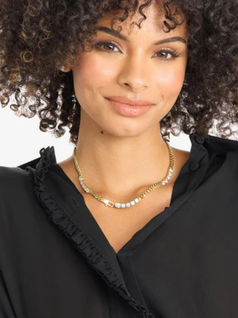 MELINDA MARIA: BABY JULIAN'S OBSESSED W/ DIAMONDS BRACELET-GOLD