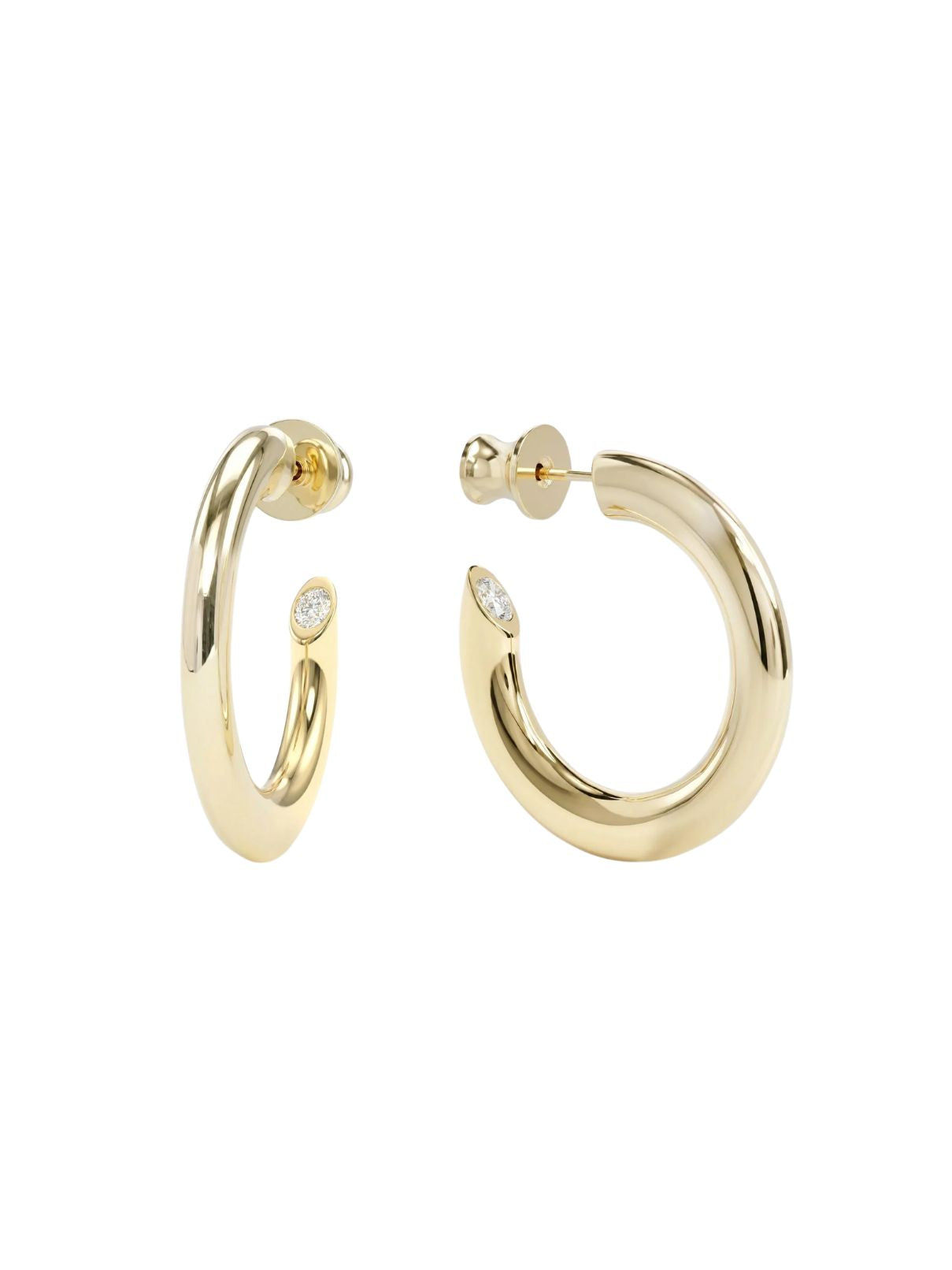 Melinda Maria Beacon Hoops 1" – Gold