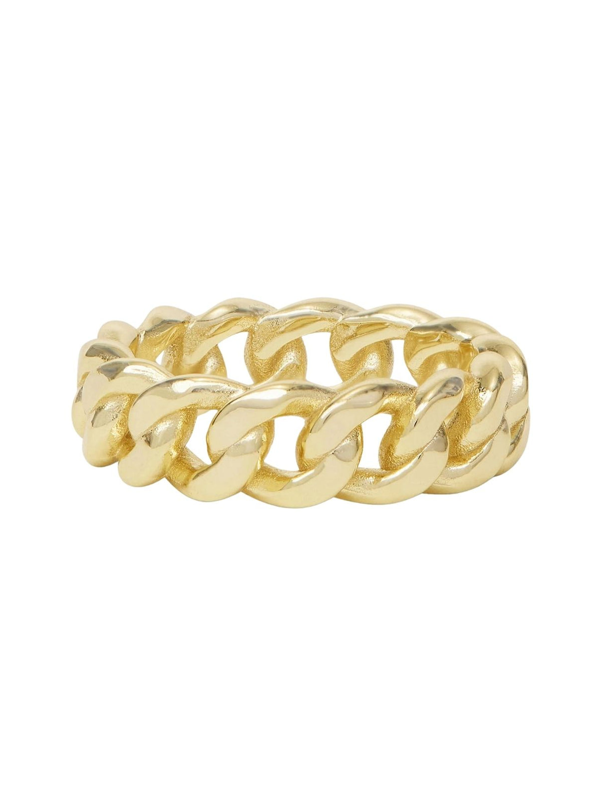 Melinda Maria Julian 6.8mm Cuban Chain Ring in Gold