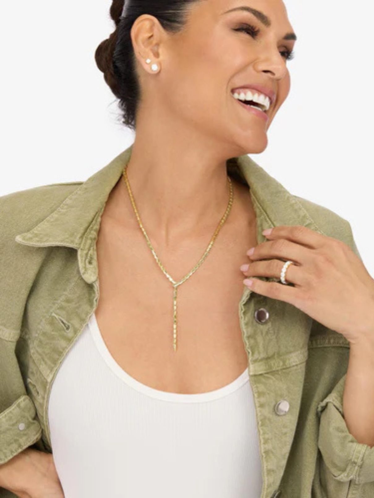 Melinda Maria Mama Serpent Lariat Necklace