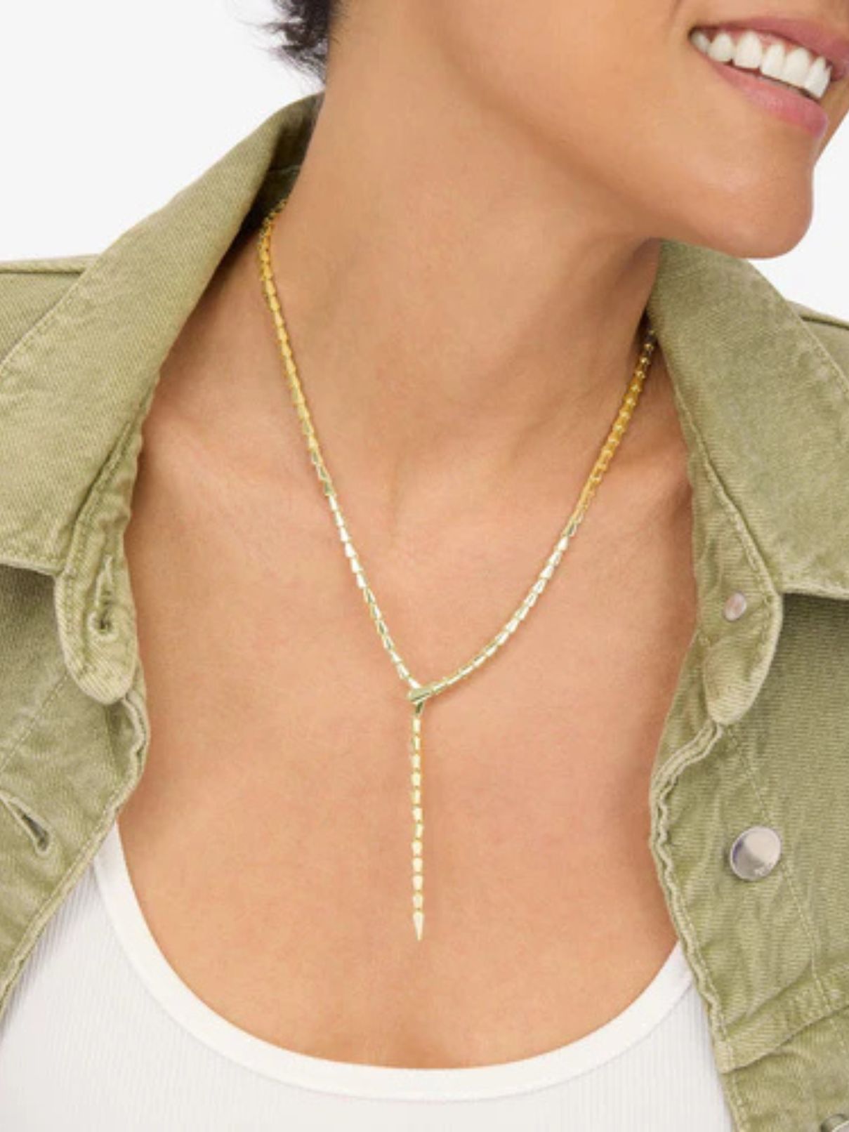 Melinda Maria Mama Serpent Lariat Necklace