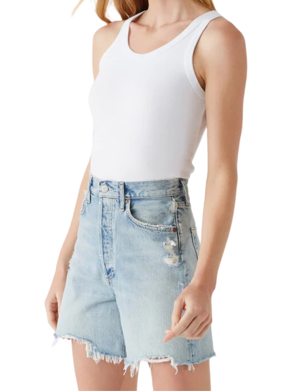 Michael Stars Cassie Tank Top in White