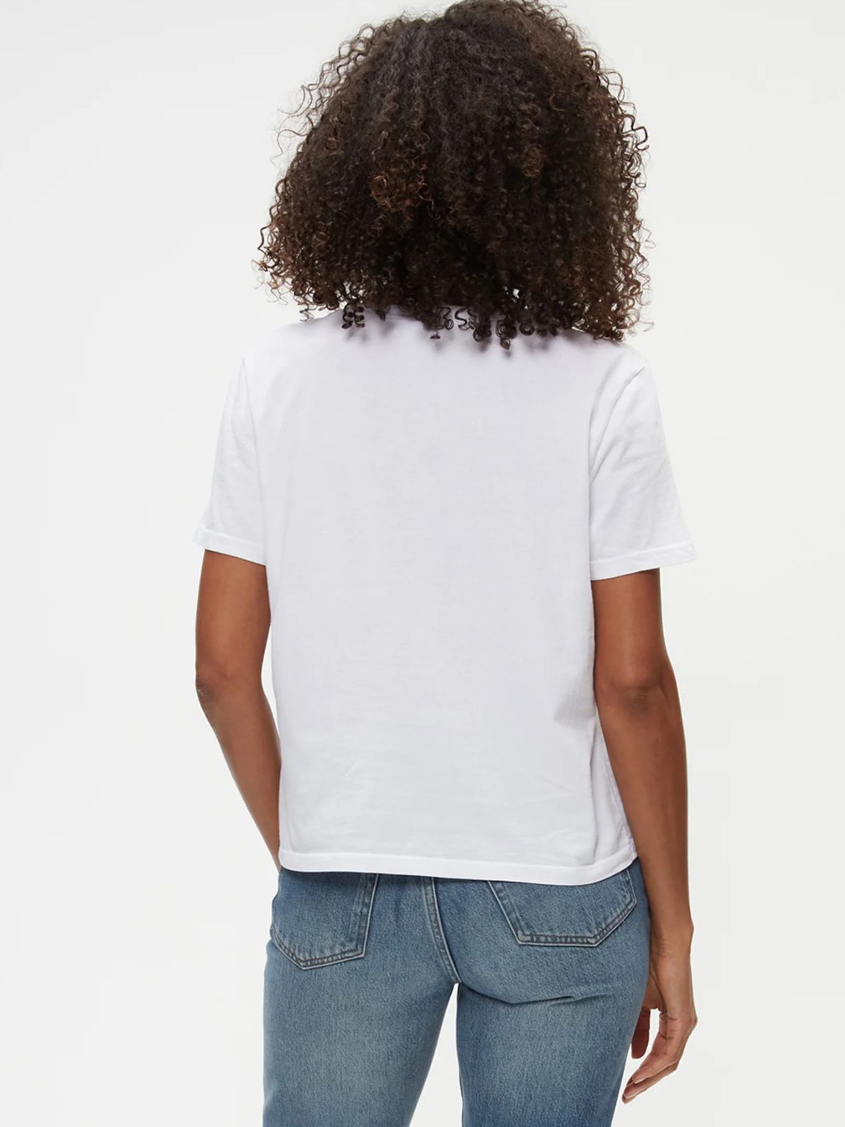 Michael Stars Daria V-Neck Tee White