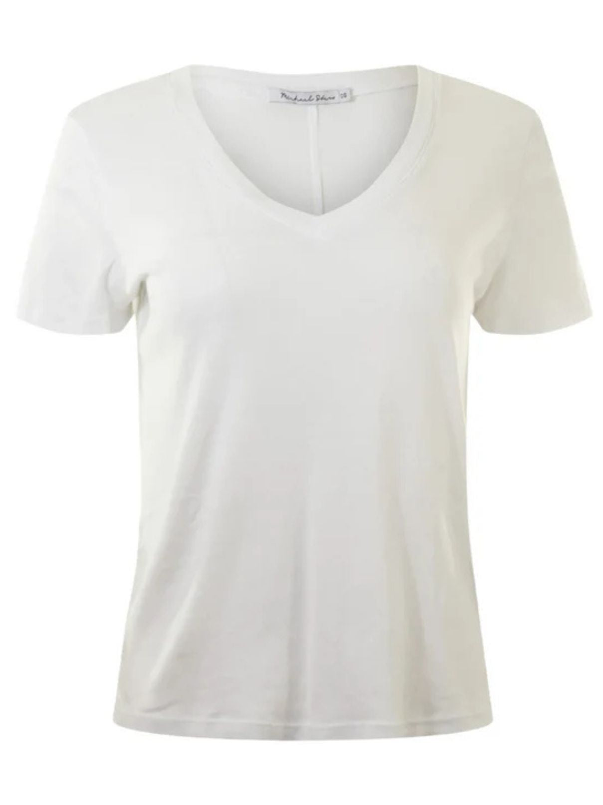 Michael Stars Daria V-Neck Tee White