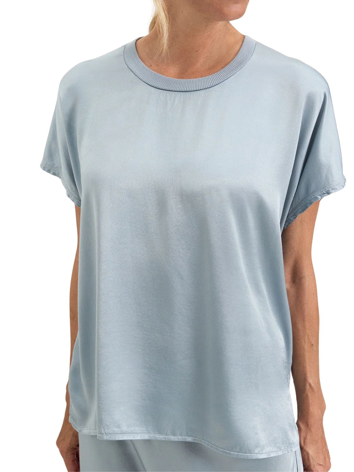 Michael Stars Flow Tee – Crystal Blue