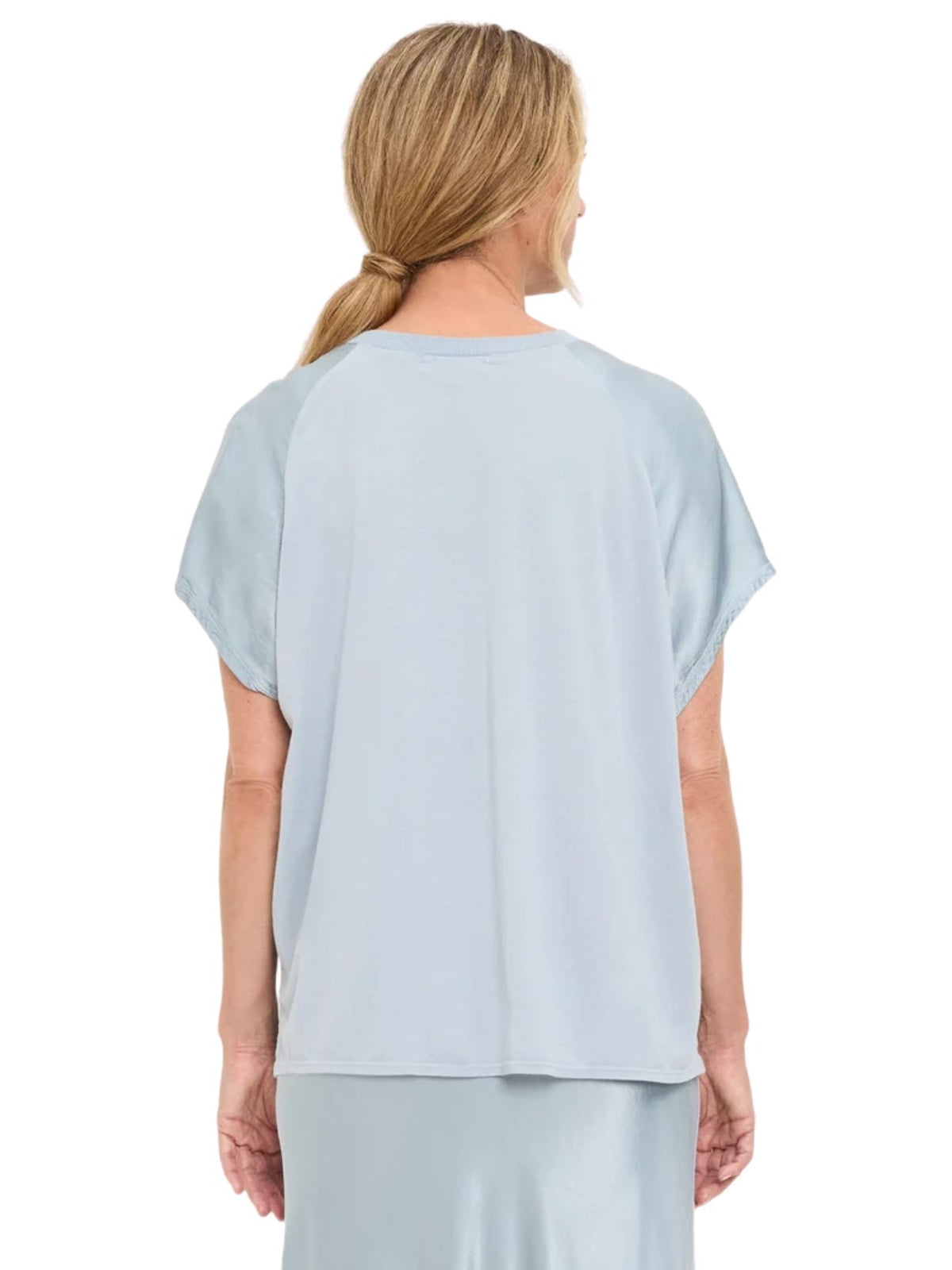 Michael Stars Flow Tee – Crystal Blue