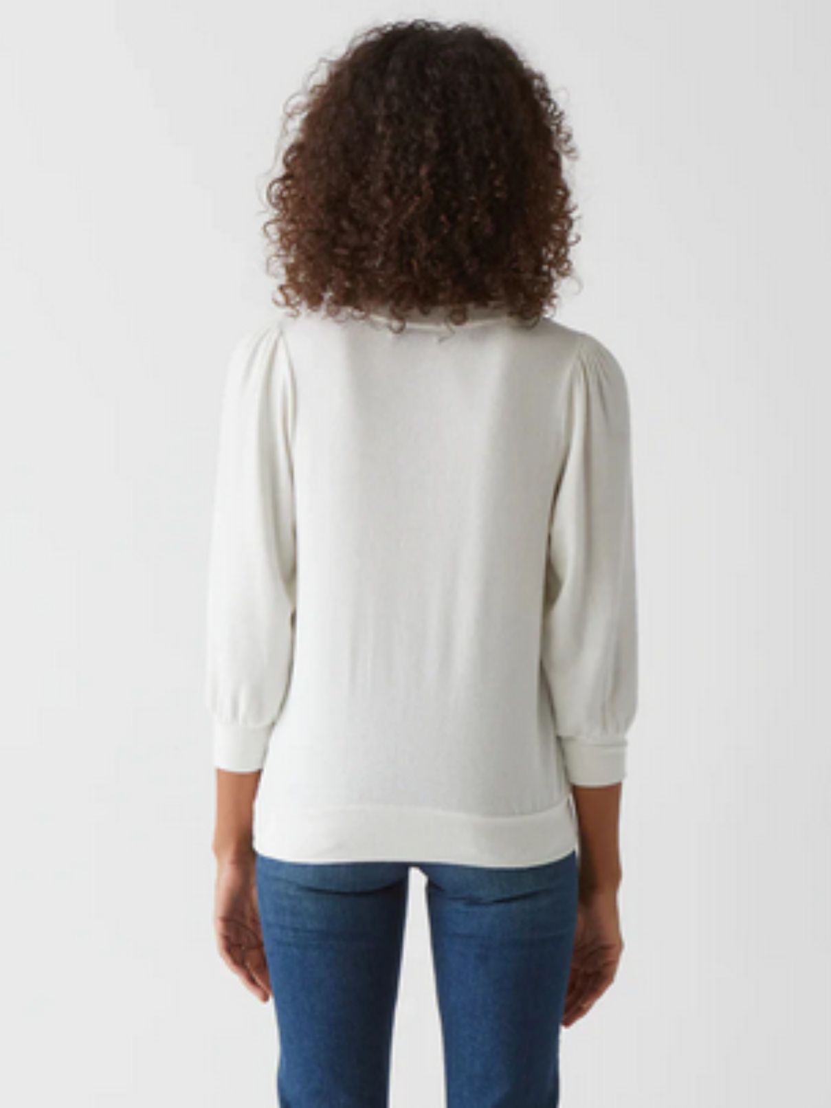 Michael Stars Gabriella V-Neck in Chalk