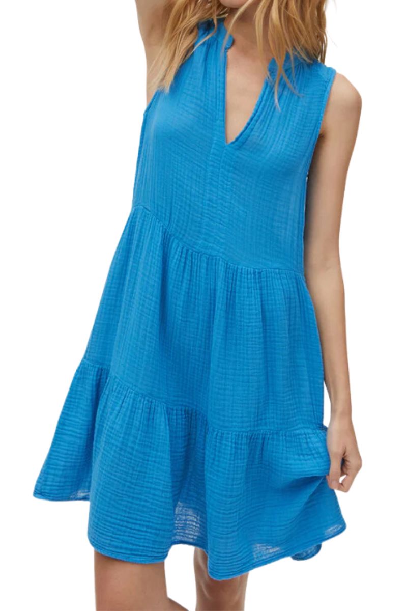 Michael Stars Gauze Daisy Babydoll Dress in Capri