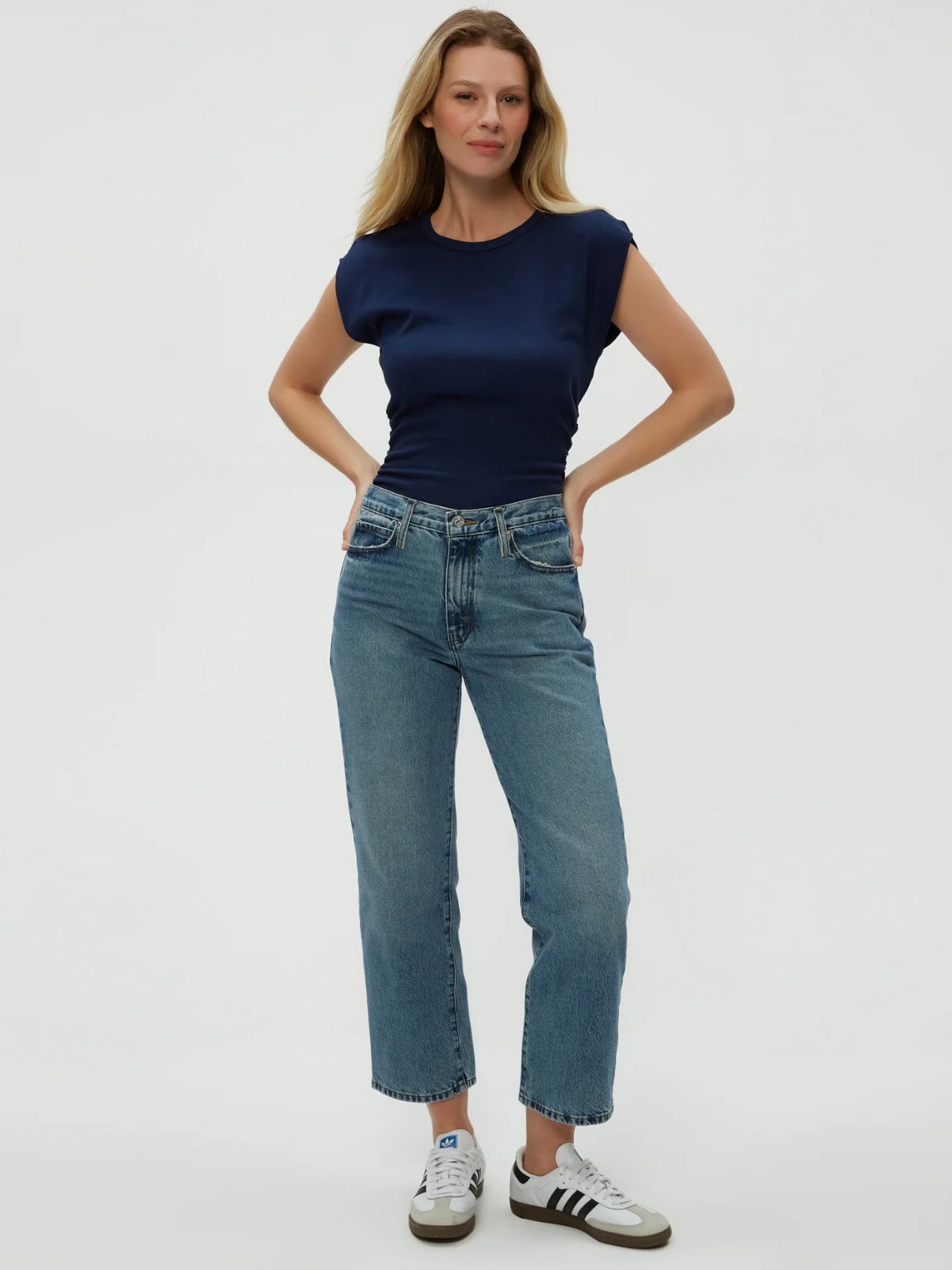 Michael Stars Joni Power Shoulder in Nocturne