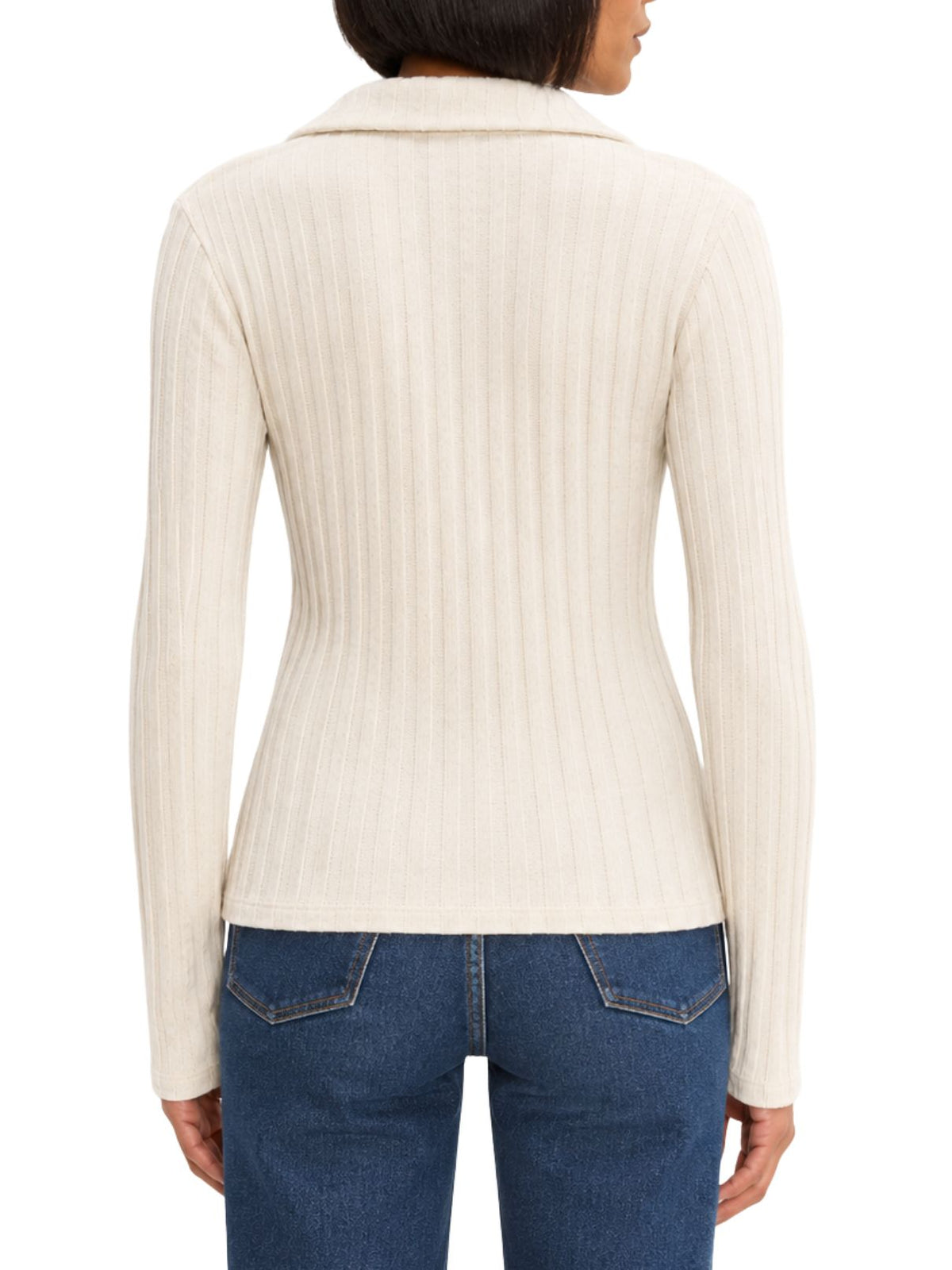 Michael Stars Liyah Collared Top – Coconut Milk