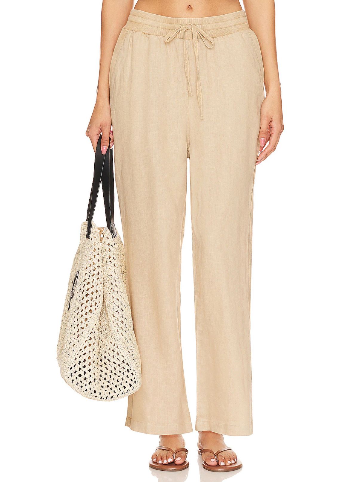 Michael Stars Nolan Pull On Pant in Natural