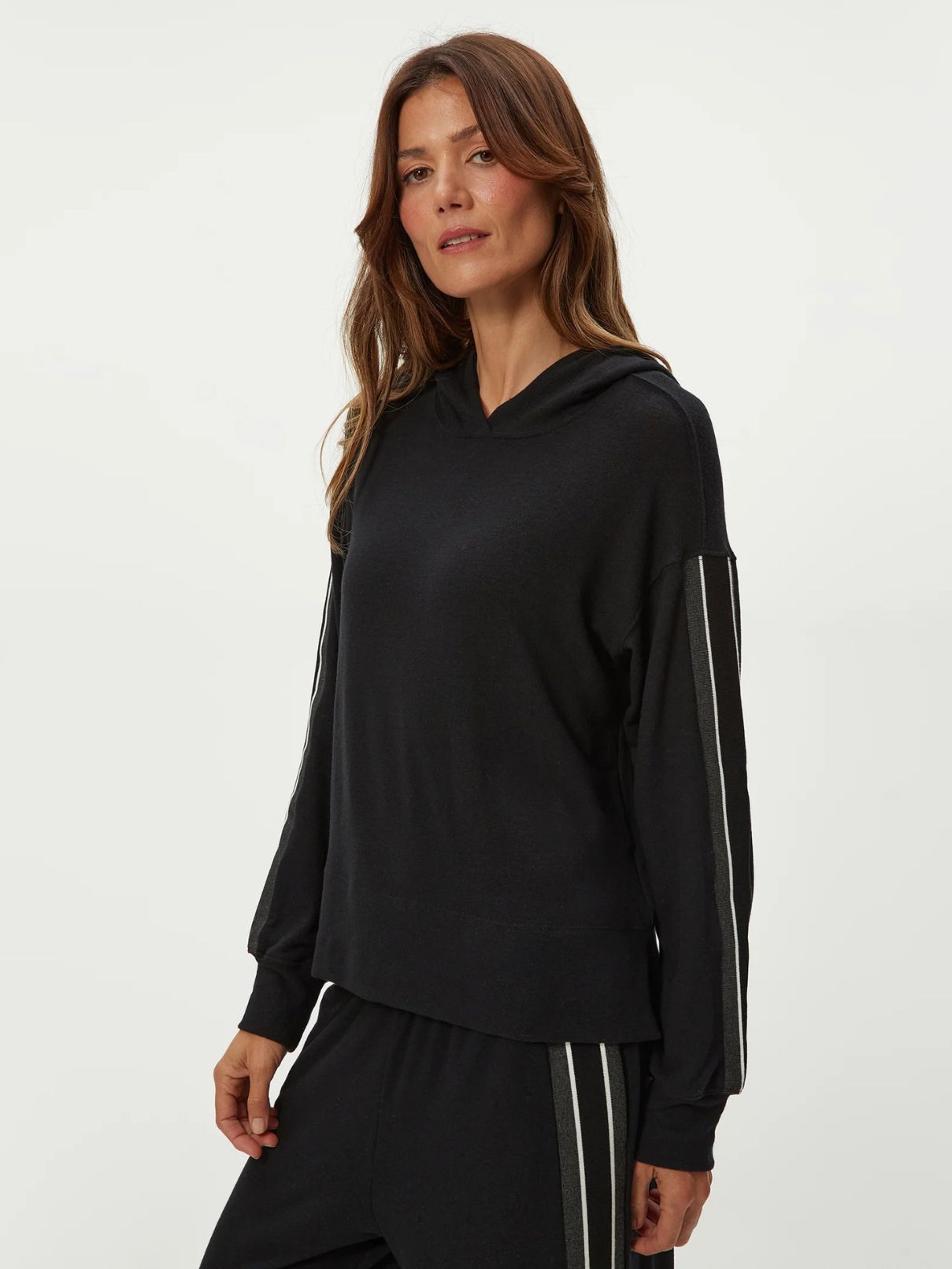 Michael Stars Taryn Hoodie in Black