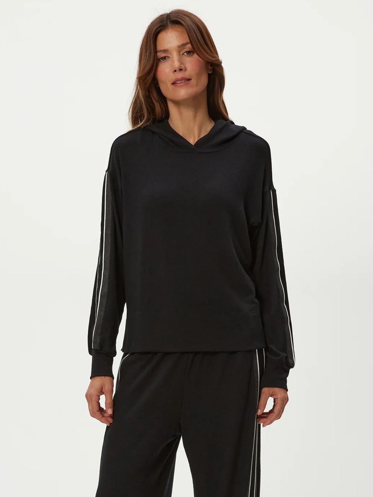 Michael Stars Taryn Hoodie in Black