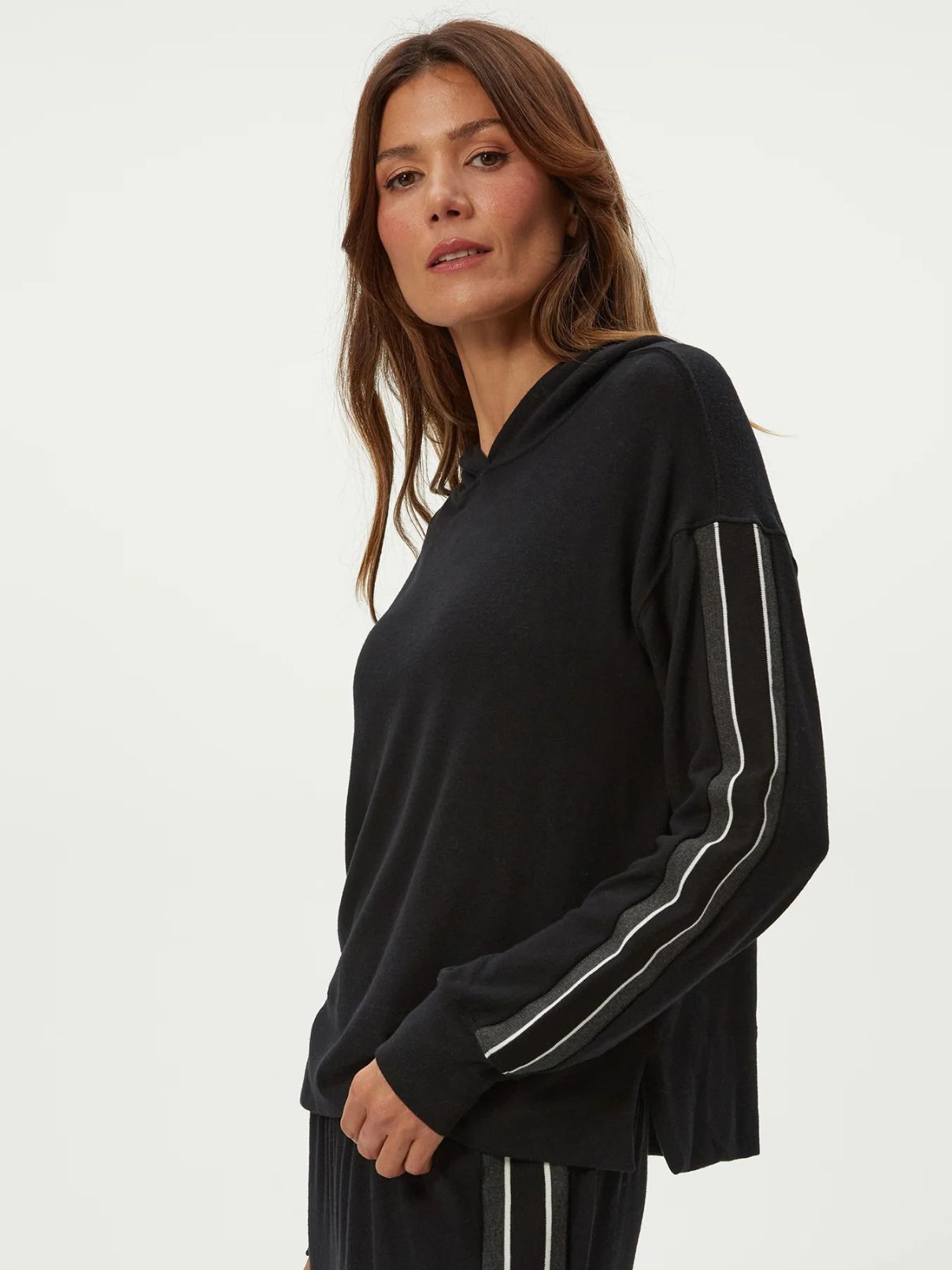 Michael Stars Taryn Hoodie in Black