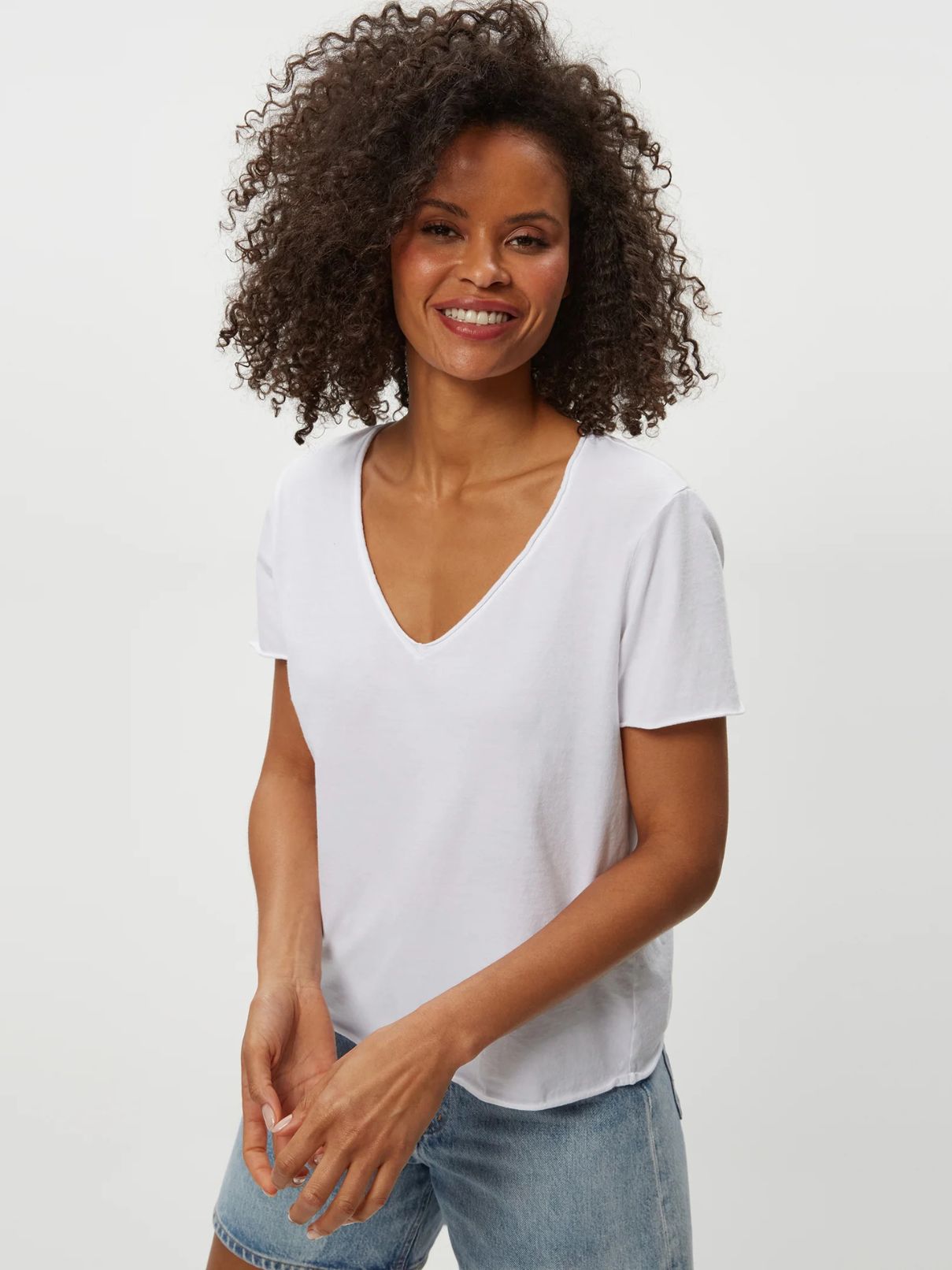 Michael Stars Vera Tee in White