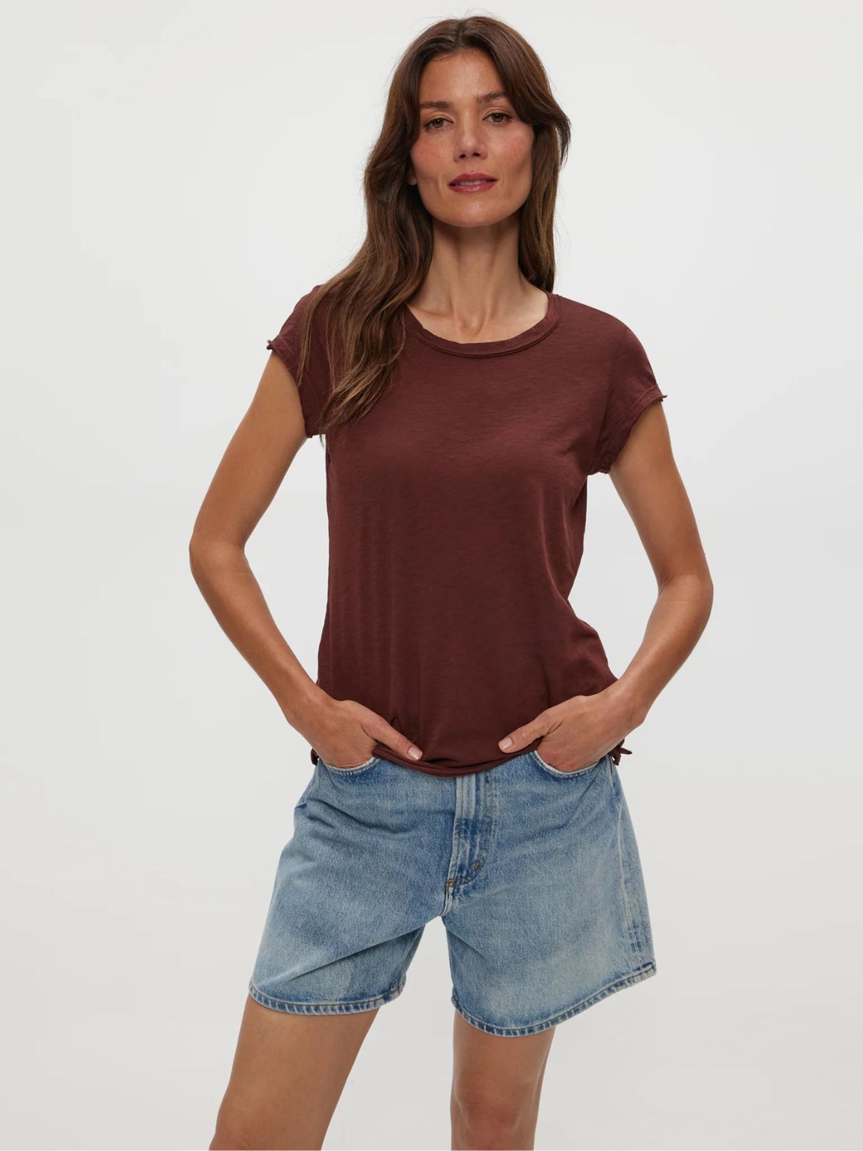 Michael StarsTrudy Crew Tee in Espresso