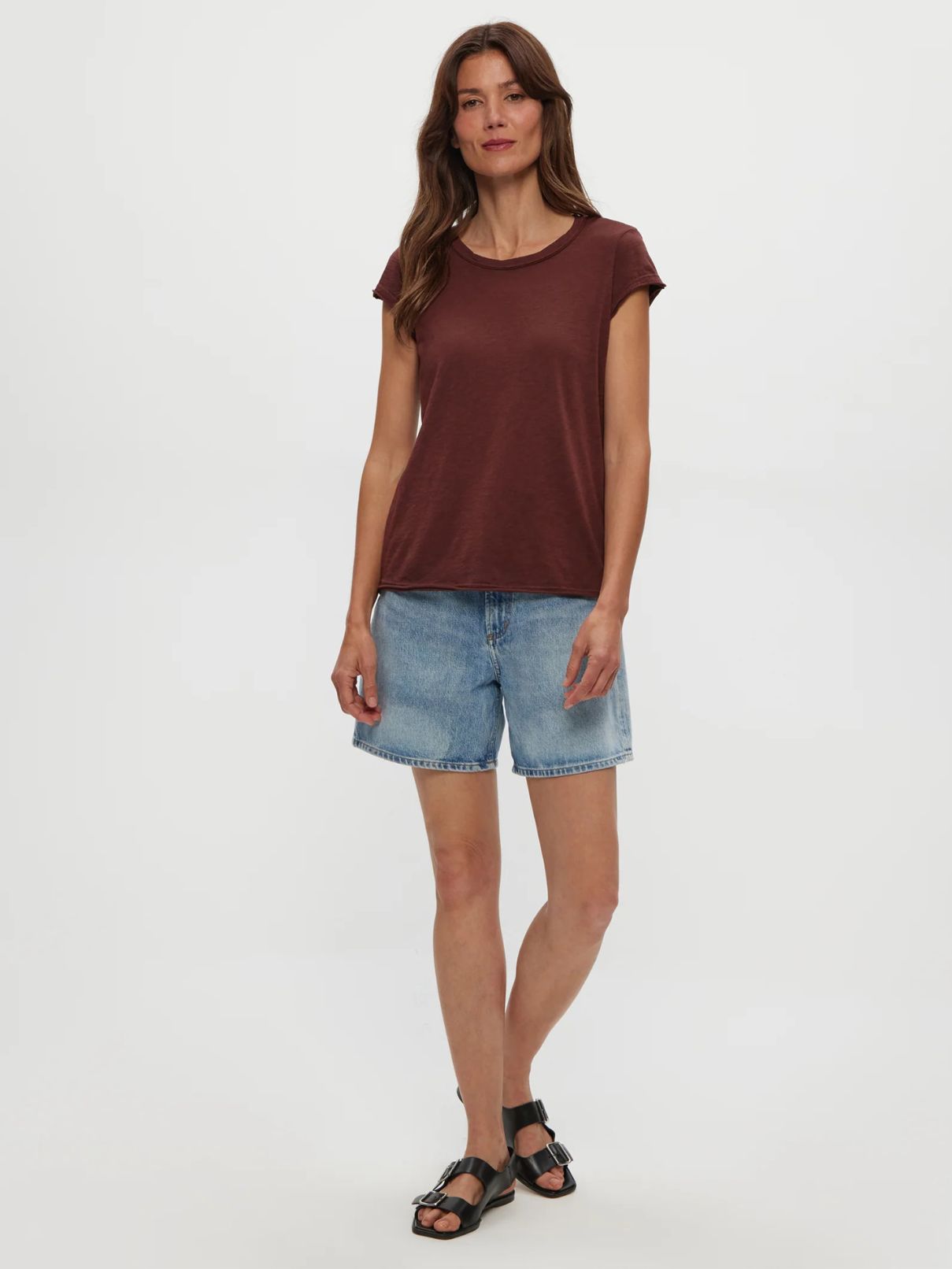 Michael StarsTrudy Crew Tee in Espresso