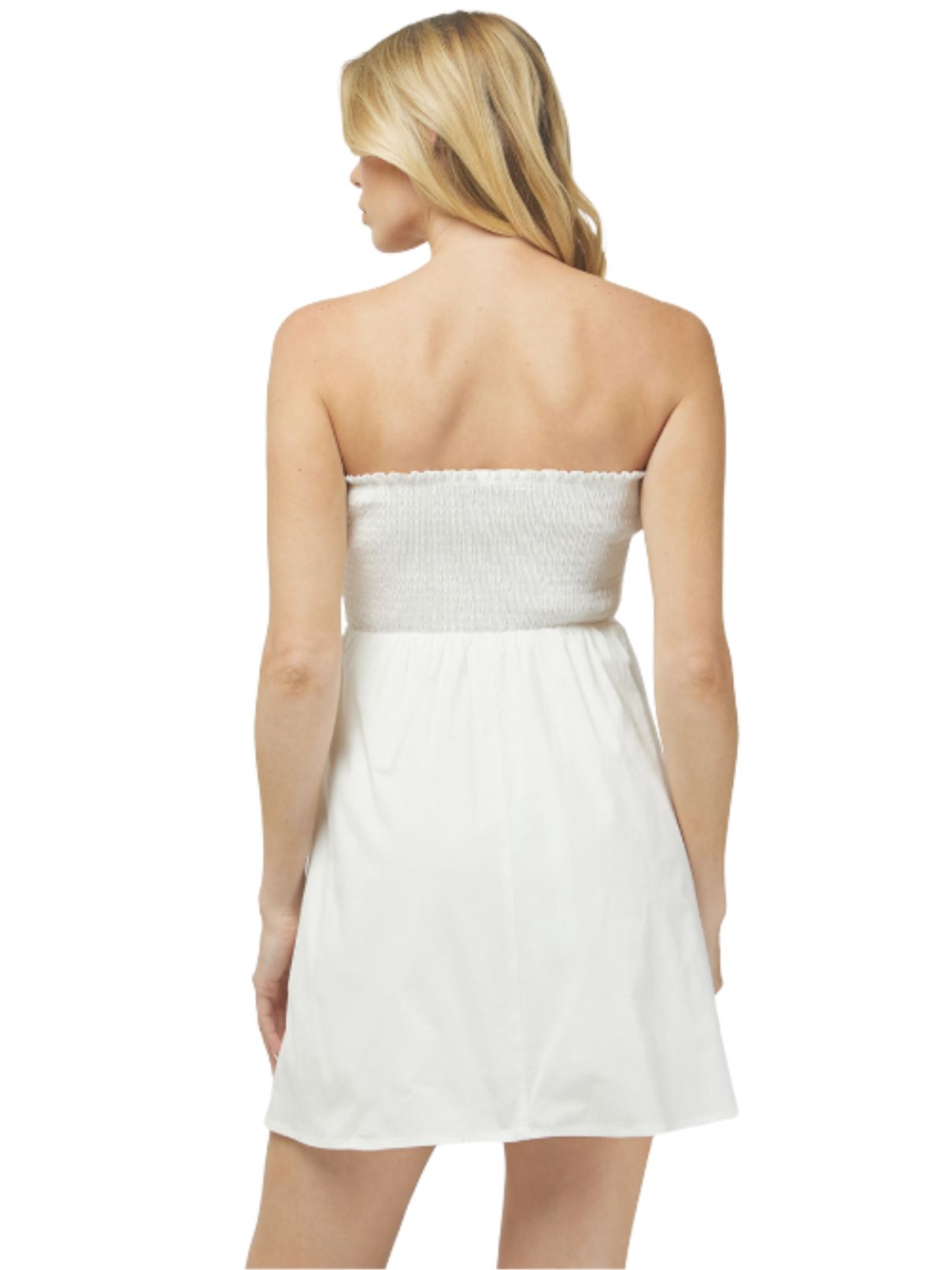 Mini Tube Dress in Off White