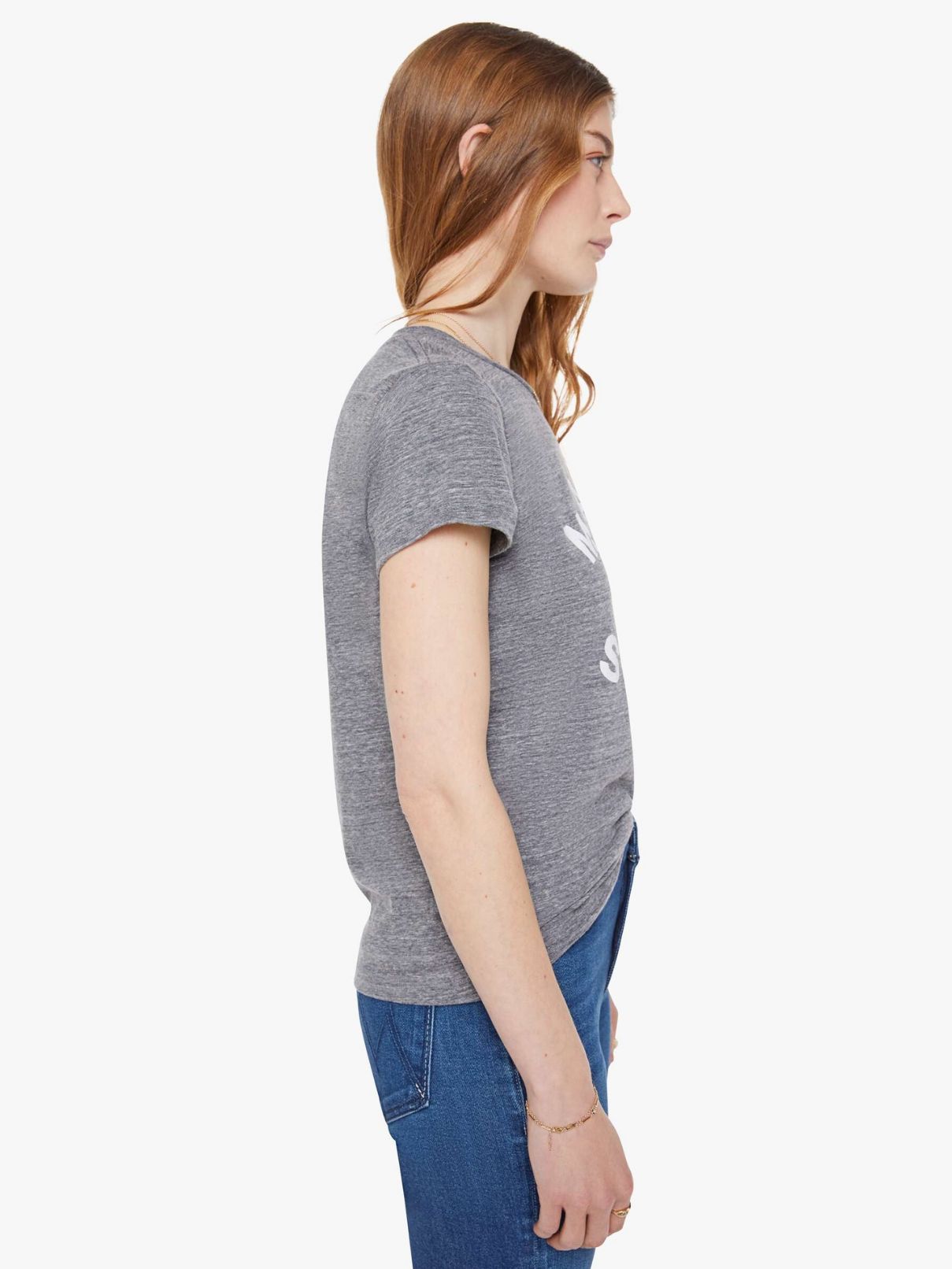 Mother Denim Boxy Goodie Goodie Make It Make Sense Tee