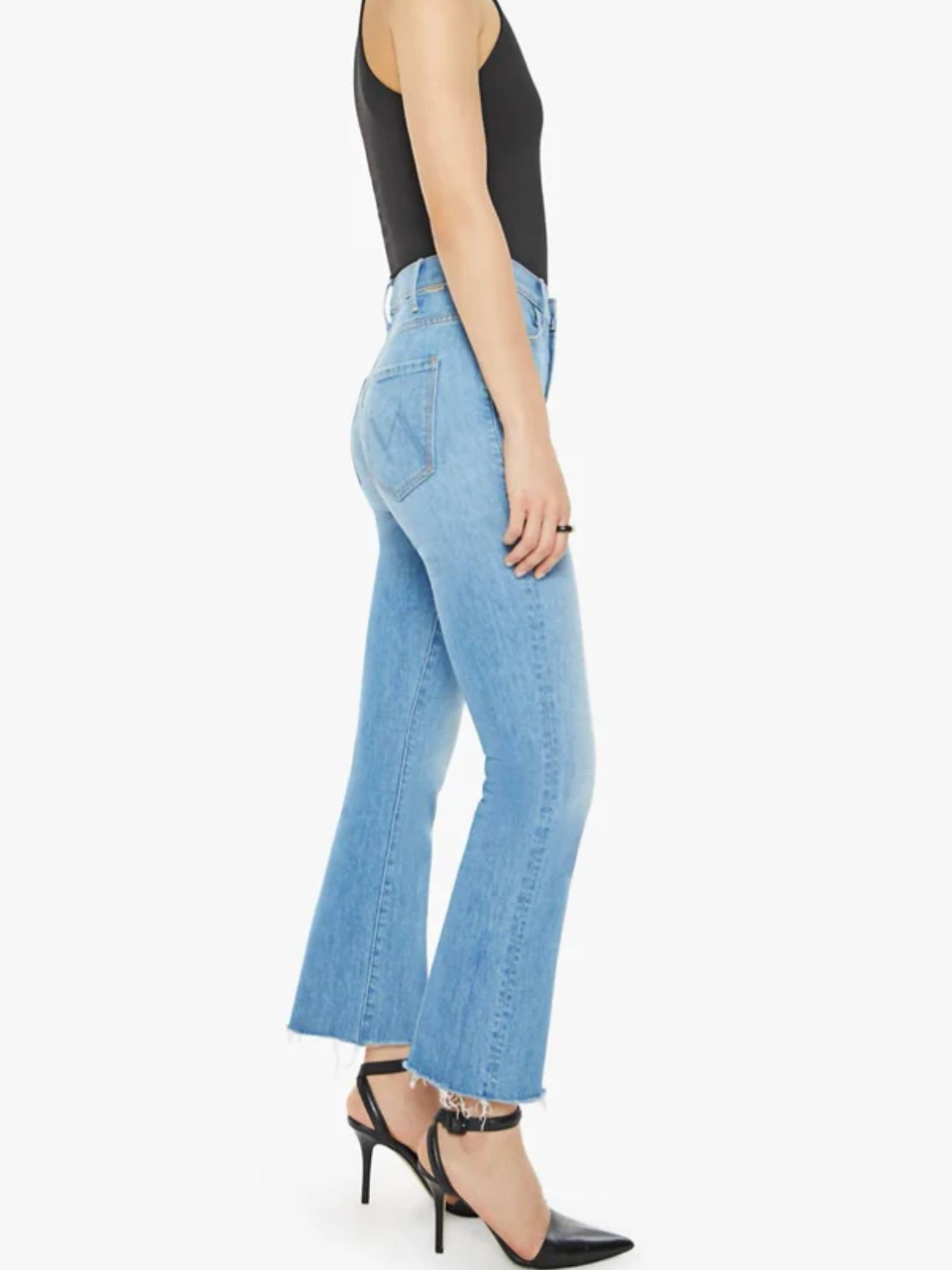 Mother Denim Hustler Ankle Fray in No Offense