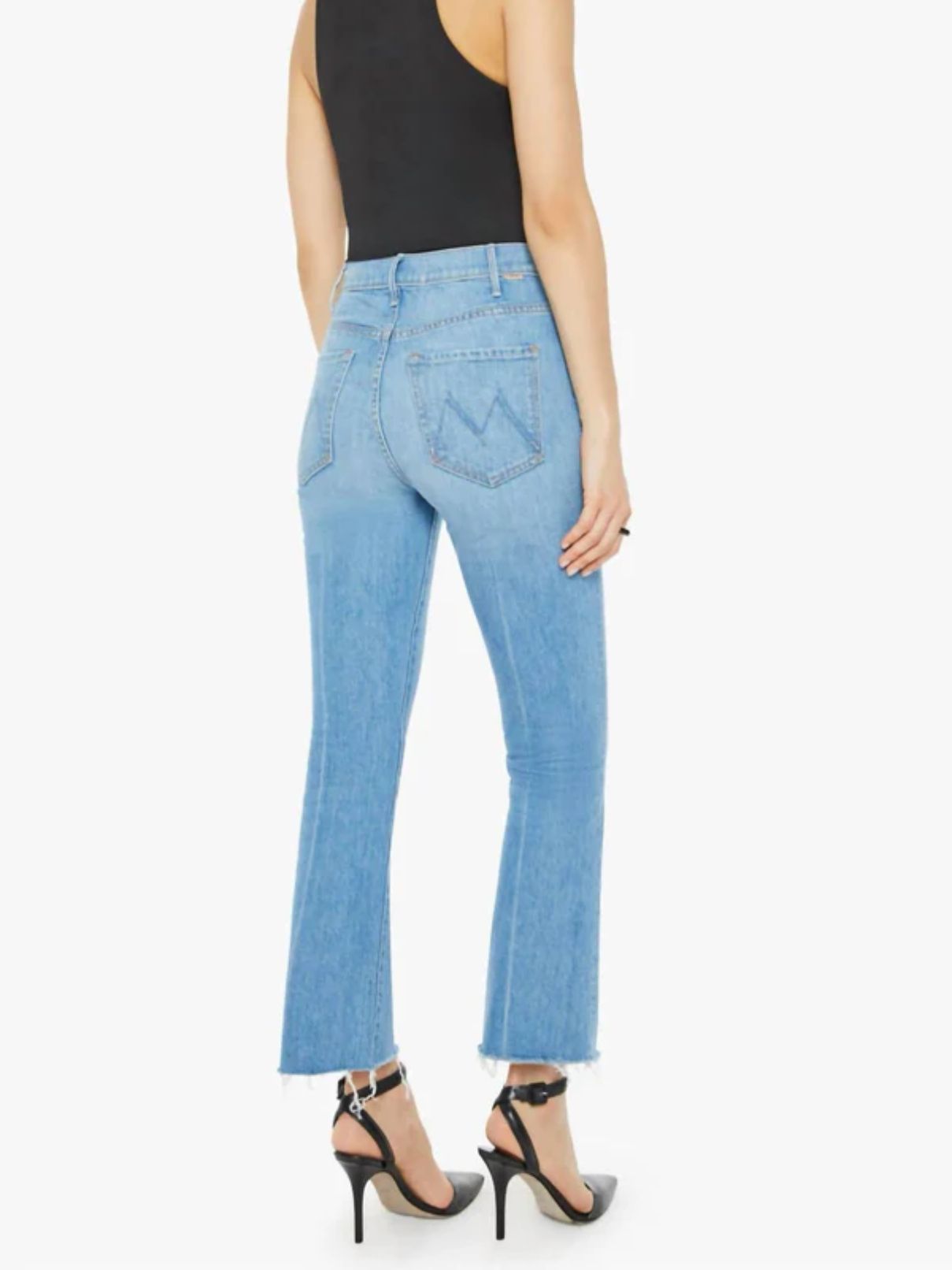 Mother Denim Hustler Ankle Fray in No Offense