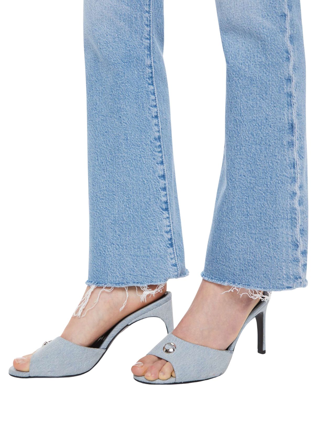 Mother Denim Hustler Ankle Fray in Sow Surreal 