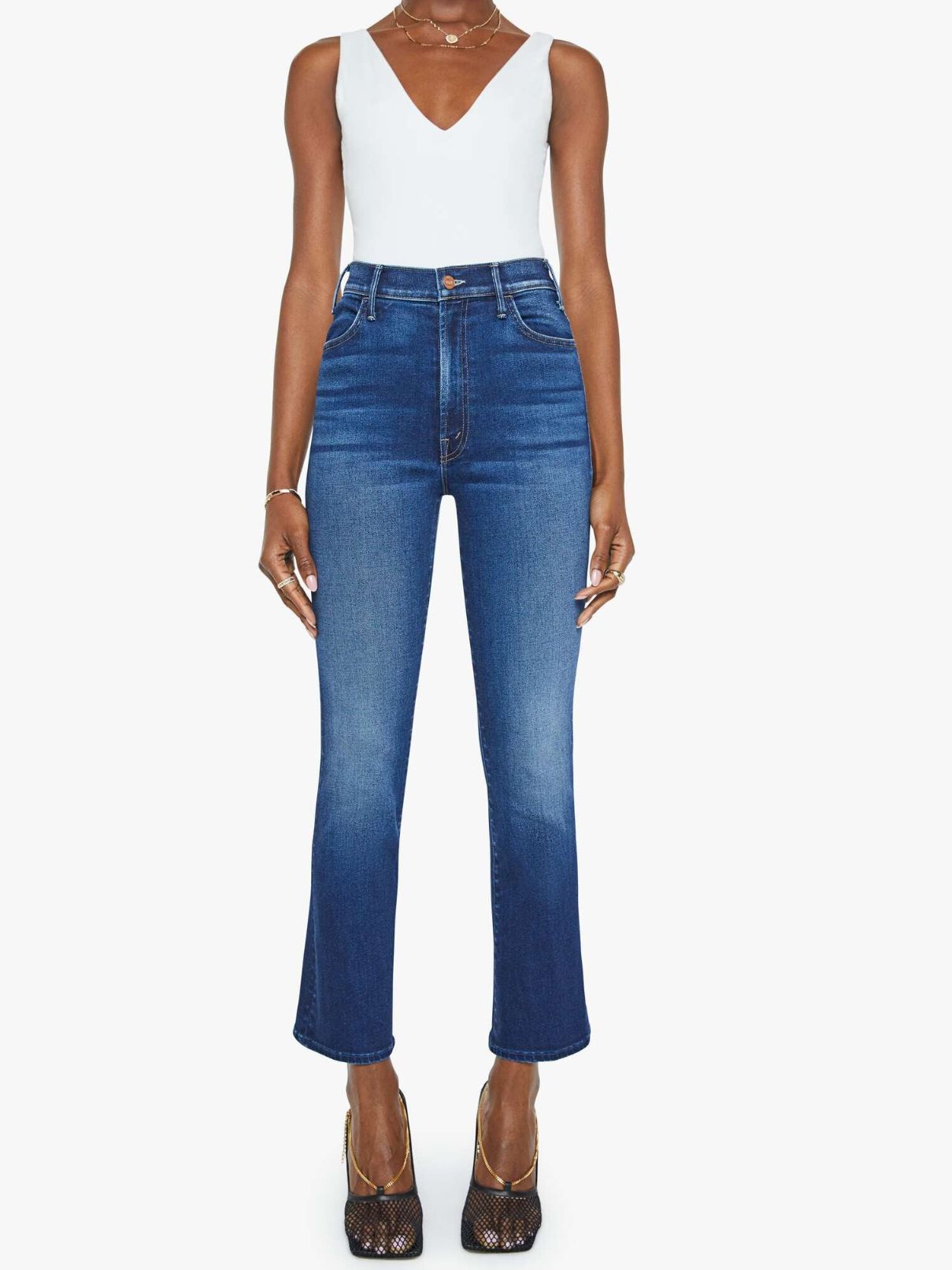 Mother Denim Hustler Ankle in Taking Chances