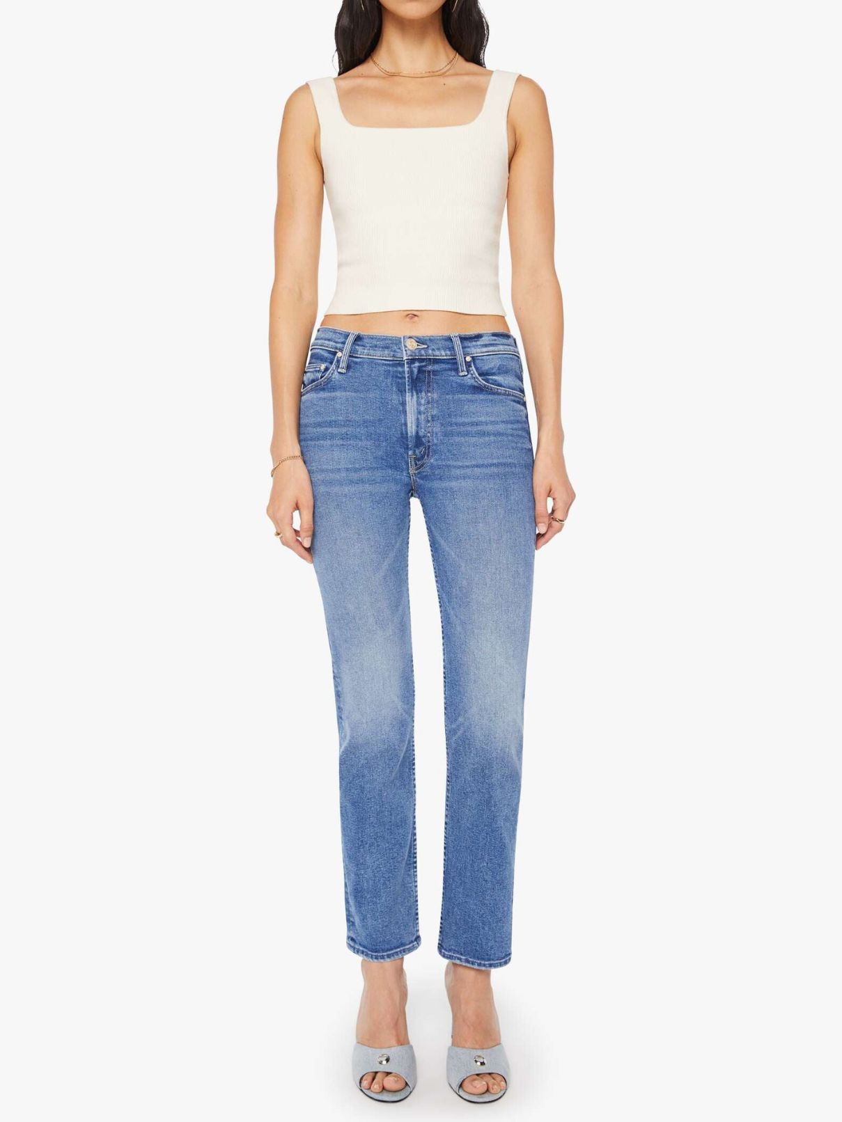 Mother Denim Rider Hover MR in Swing and Miss