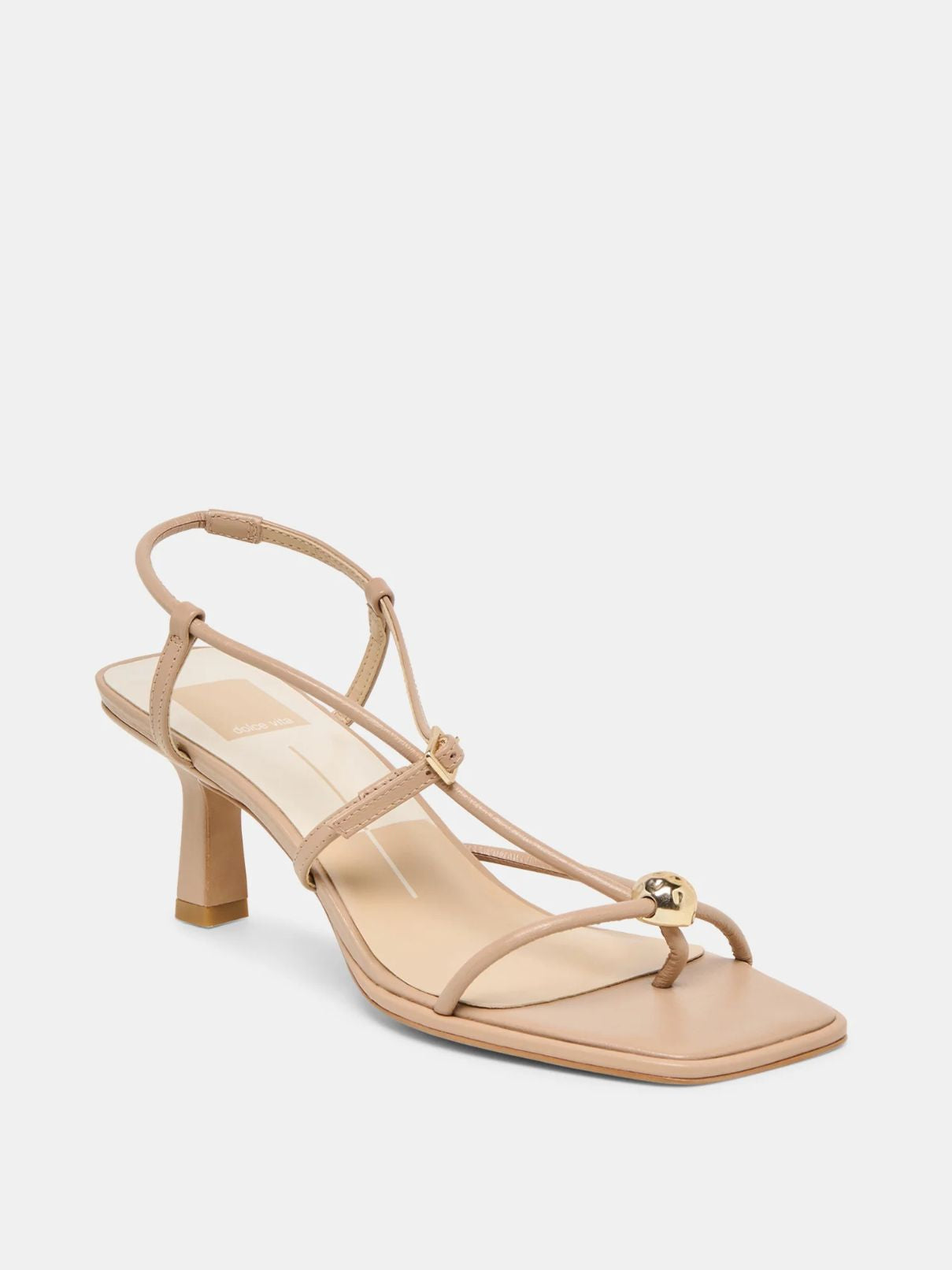 Mylee Heel Light Tan Leather