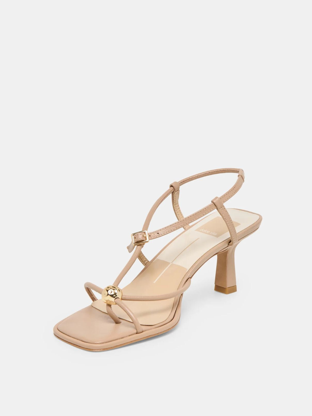Mylee Heel Light Tan Leather
