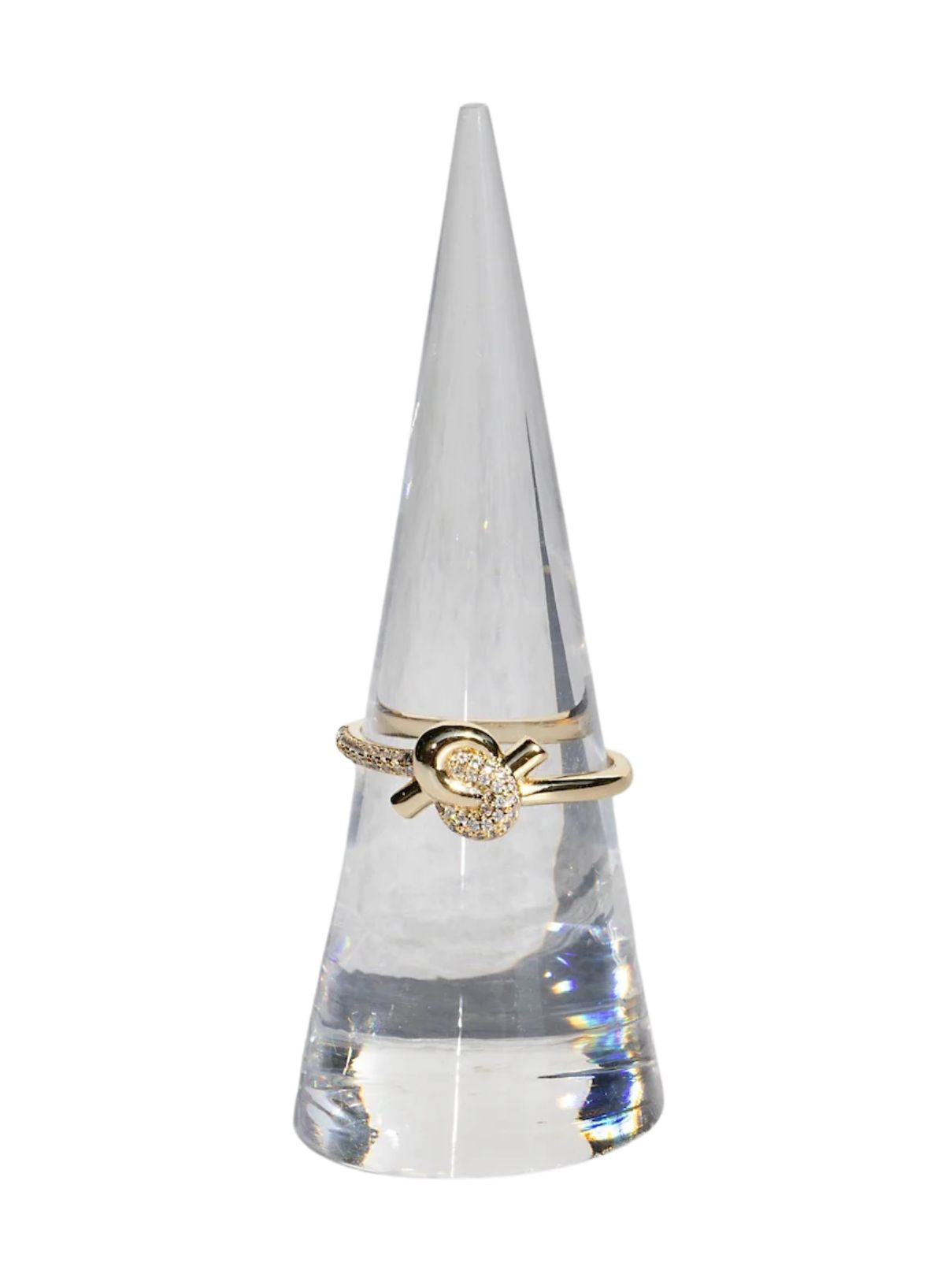 Native Gem Love Knot Ring in Gold