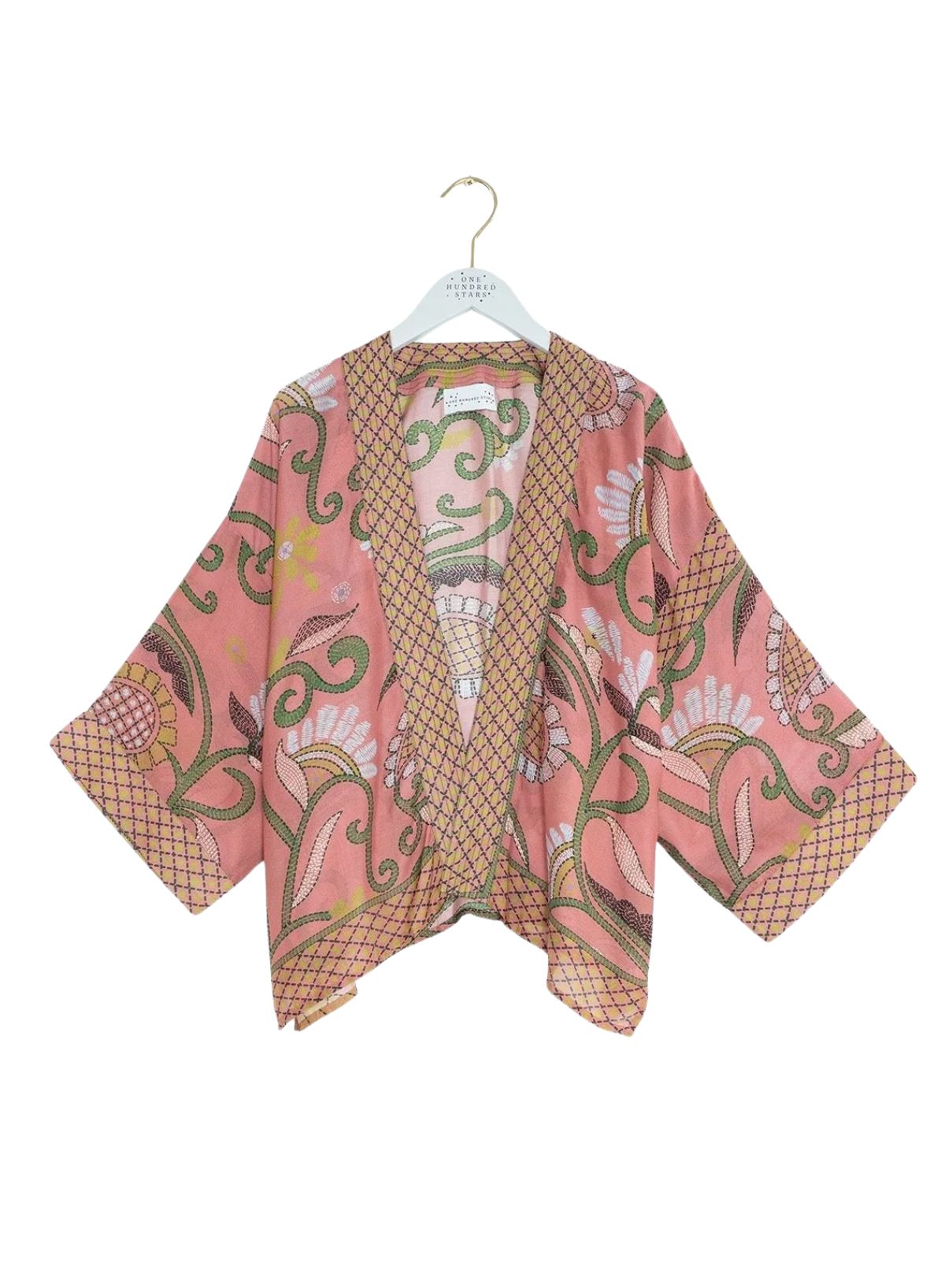 One Hundred Stars Giant Kantha Kimono in Dusk