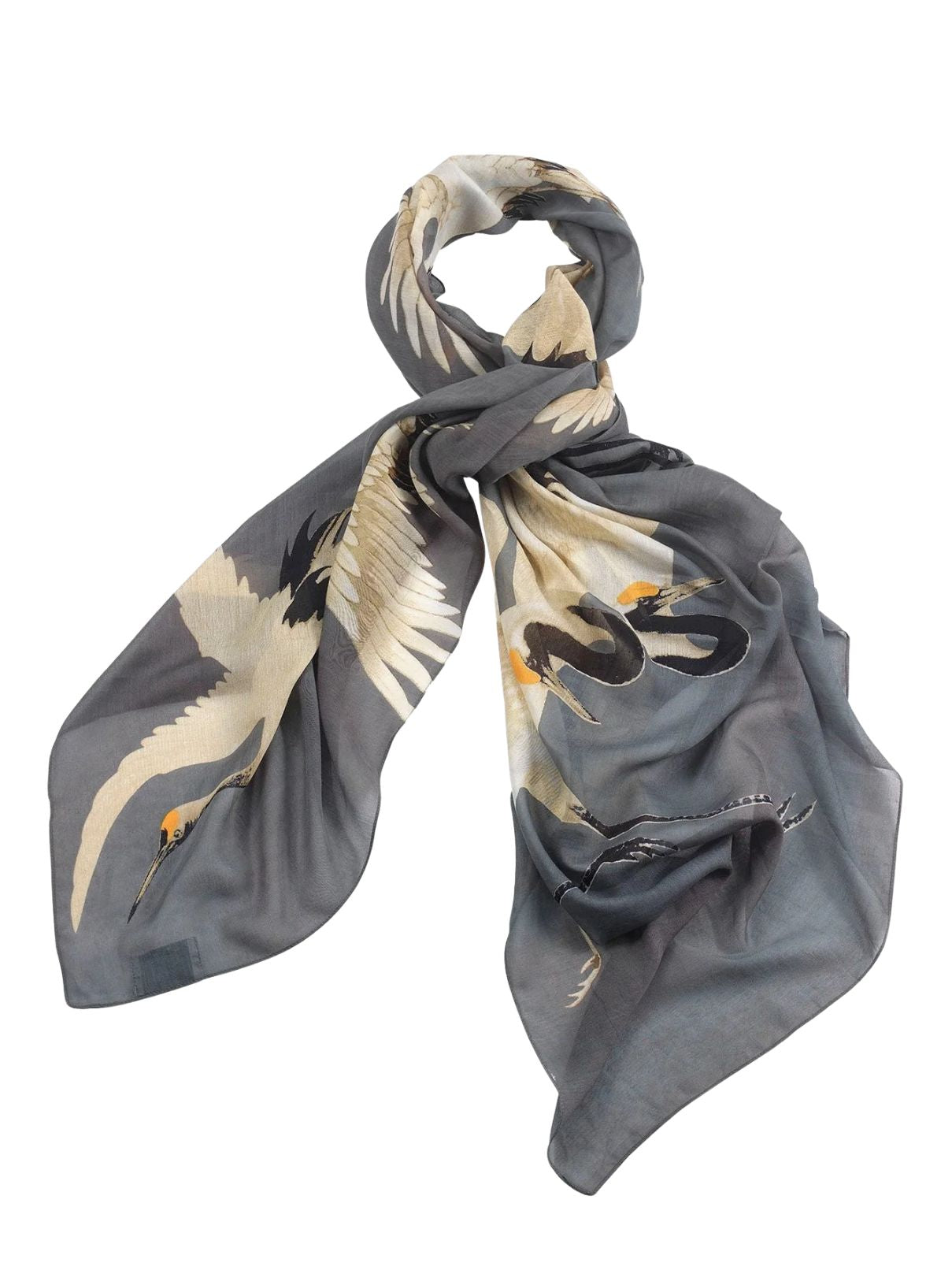 One Hundred Stars Stork Scarf in Slate Grey