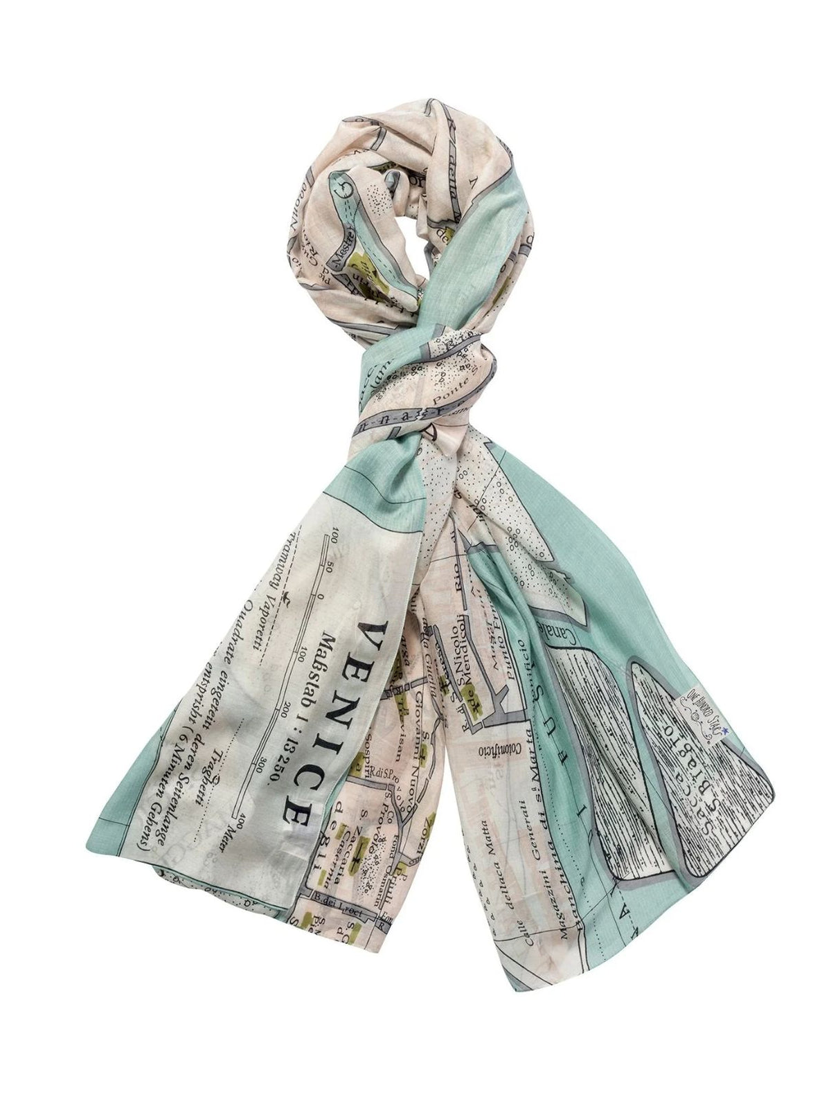 One Hundred Stars Venice Map Scarf