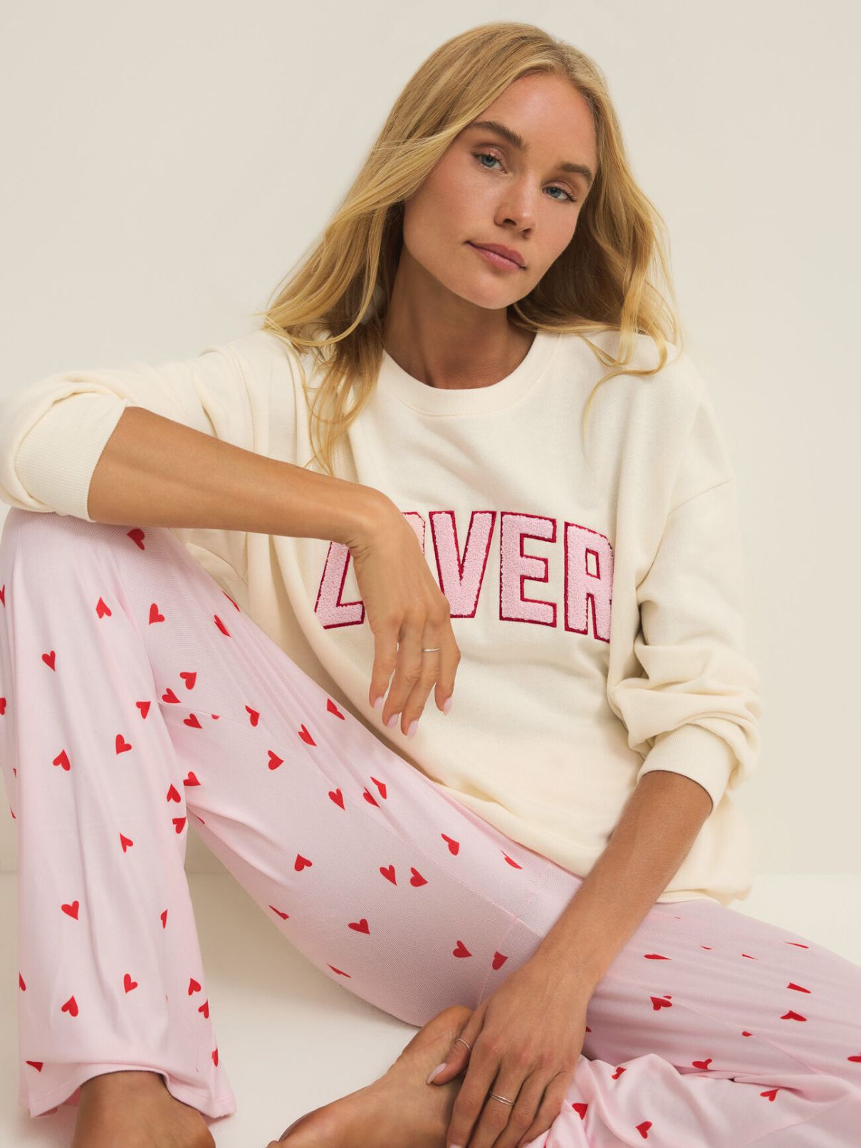 Oversized Lover Sweatshirt in Vanilla