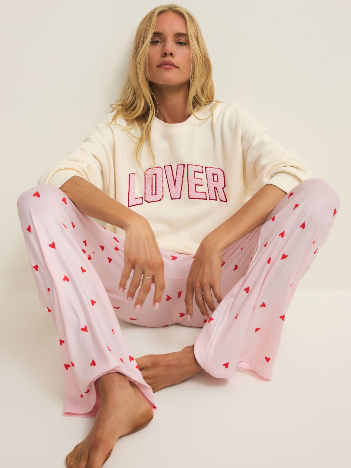 Oversized Lover Sweatshirt in Vanilla