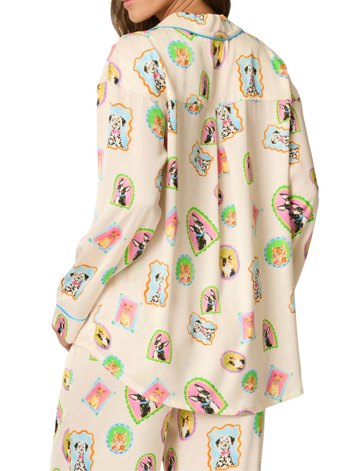 P.J. Salvage Picture Purrfect Pet Portraits Satin PJ Set