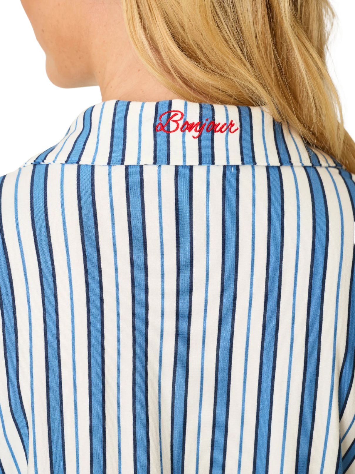P.J. Salvage Soiree Dreams Blue Stripe PJ Set – Coast