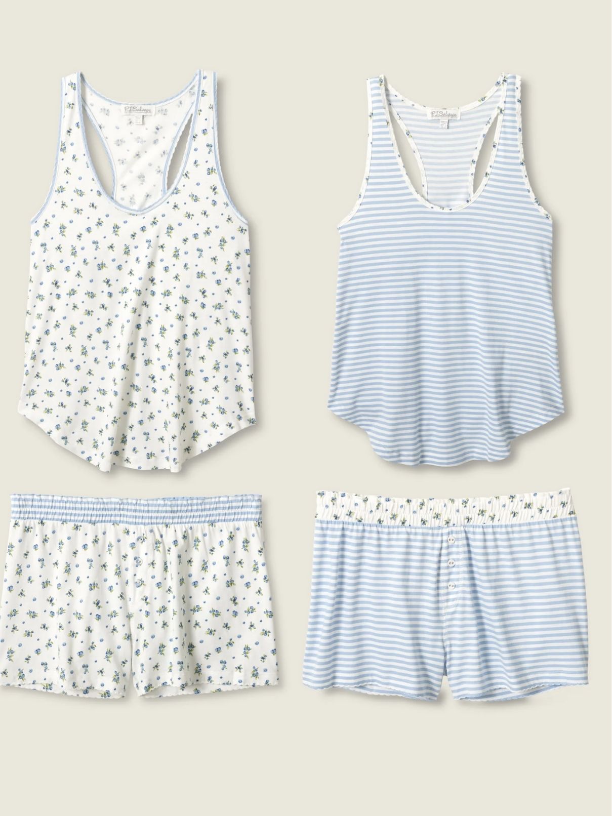 PJ Salvage Bluebrry Dreamt Mix Match Pj Set