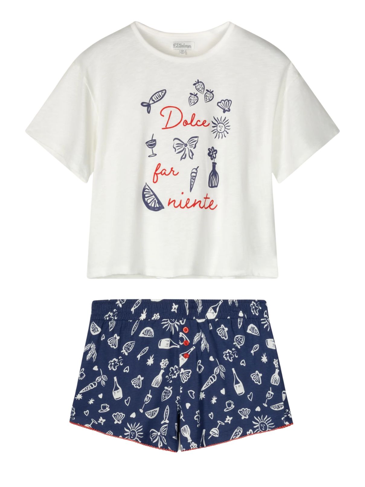PJ Salvage Dolce Far Niente Short PJ Set 