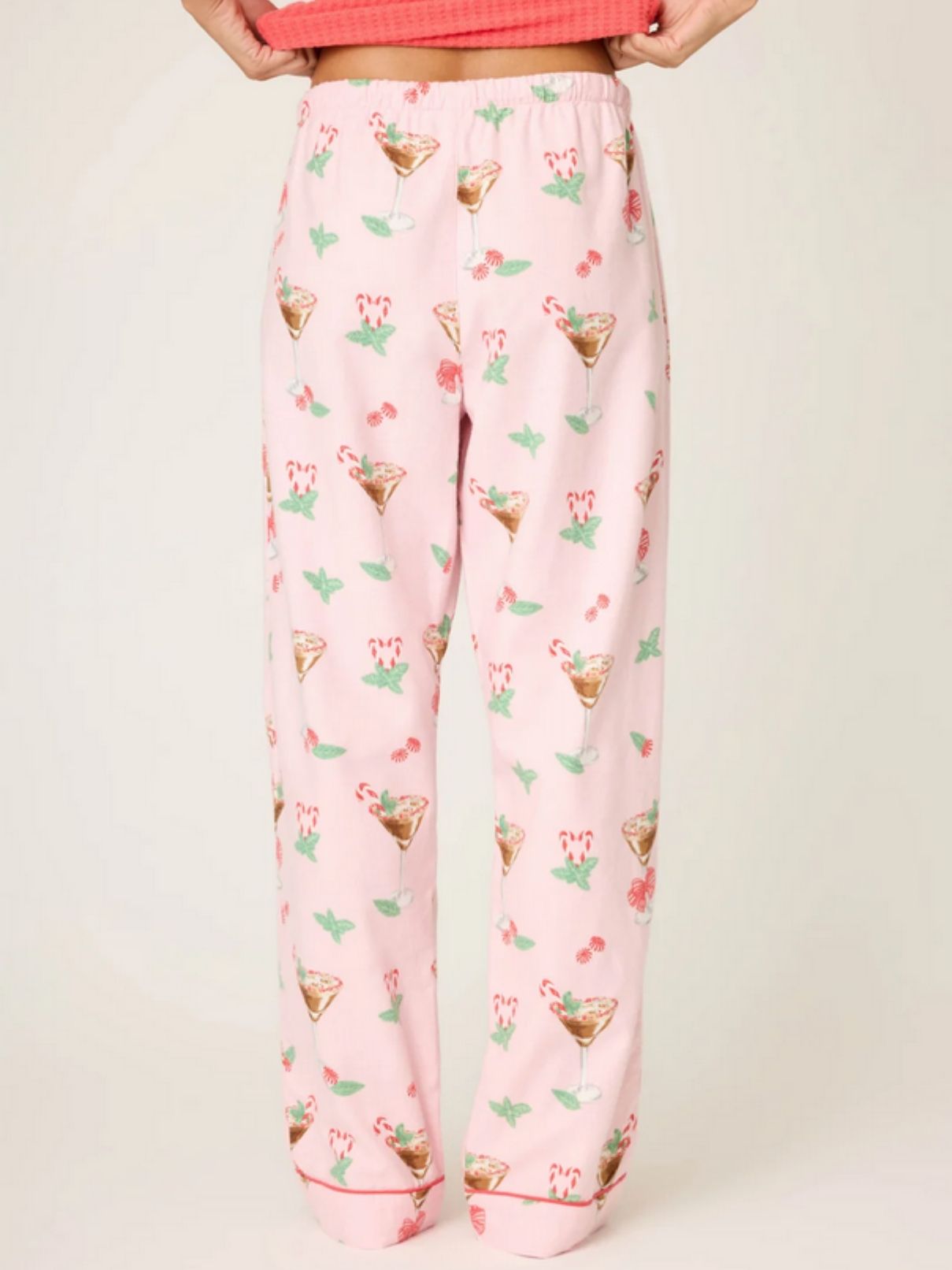 PJ Salvage Flannel Pants in Ballet Pink