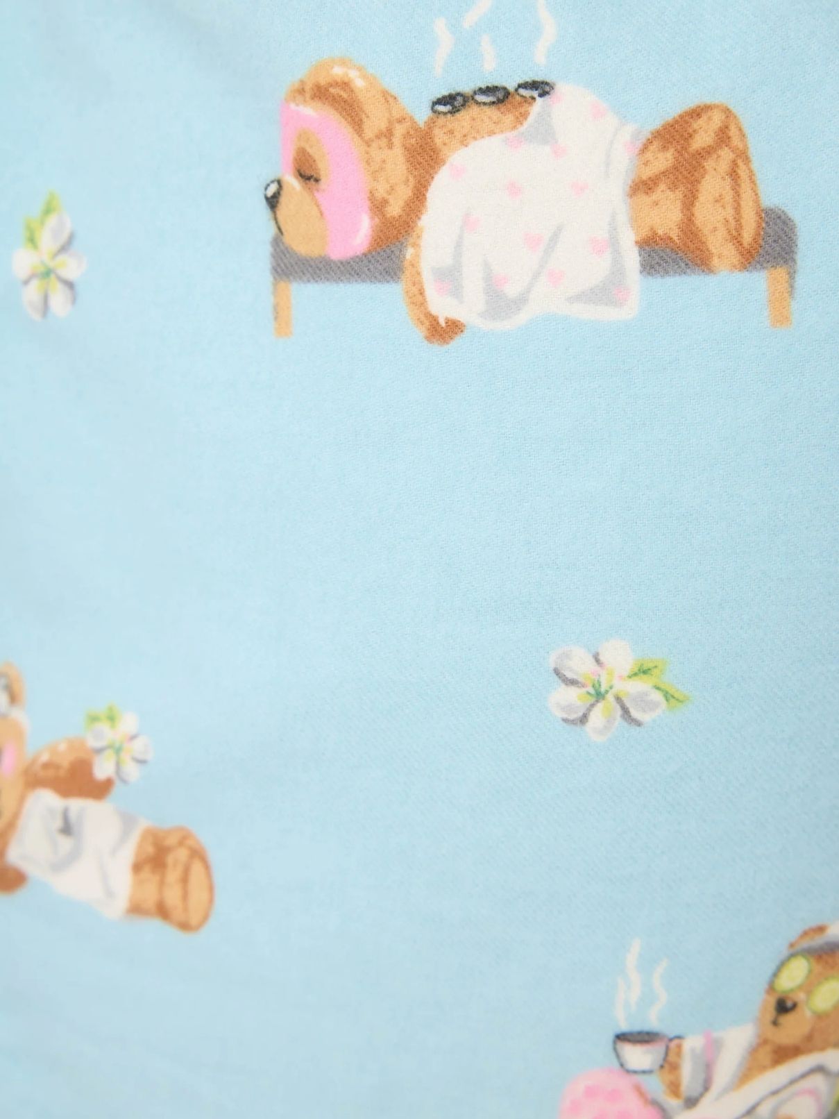 PJ Salvage Flannel Short in Ice Blue