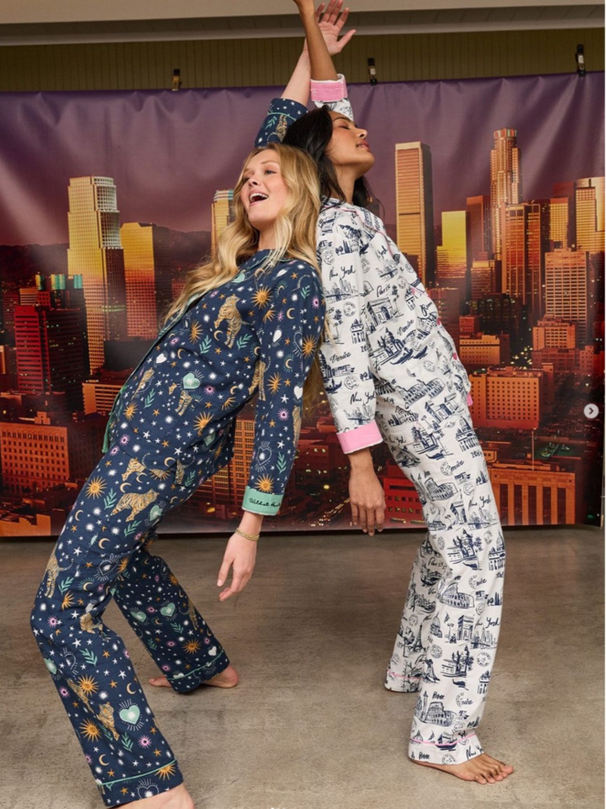 PJ Salvage Pj Set Flannels in White Cloud