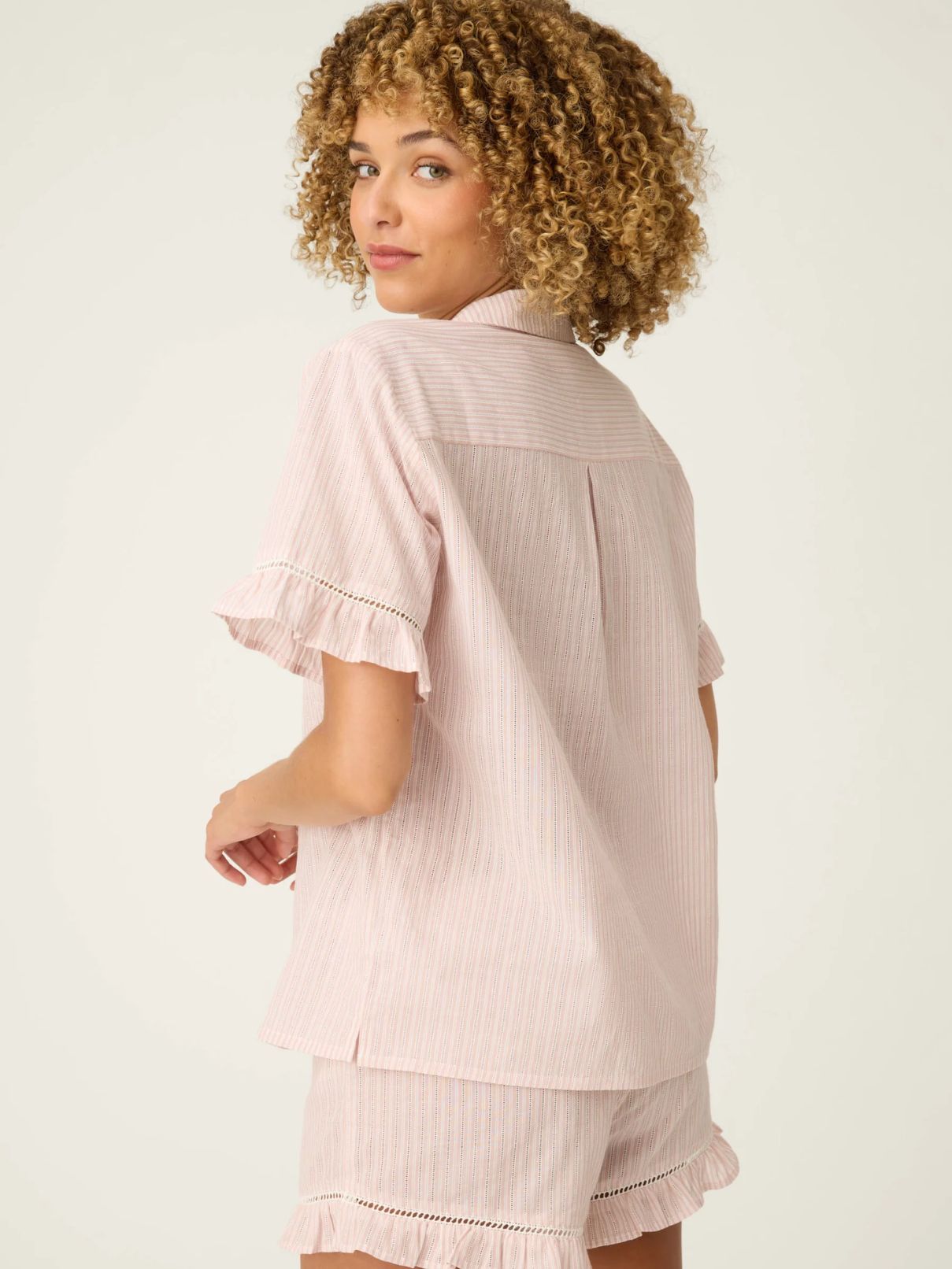 PJ Salvage Pj Set On Cloud Nine in Silver Rose