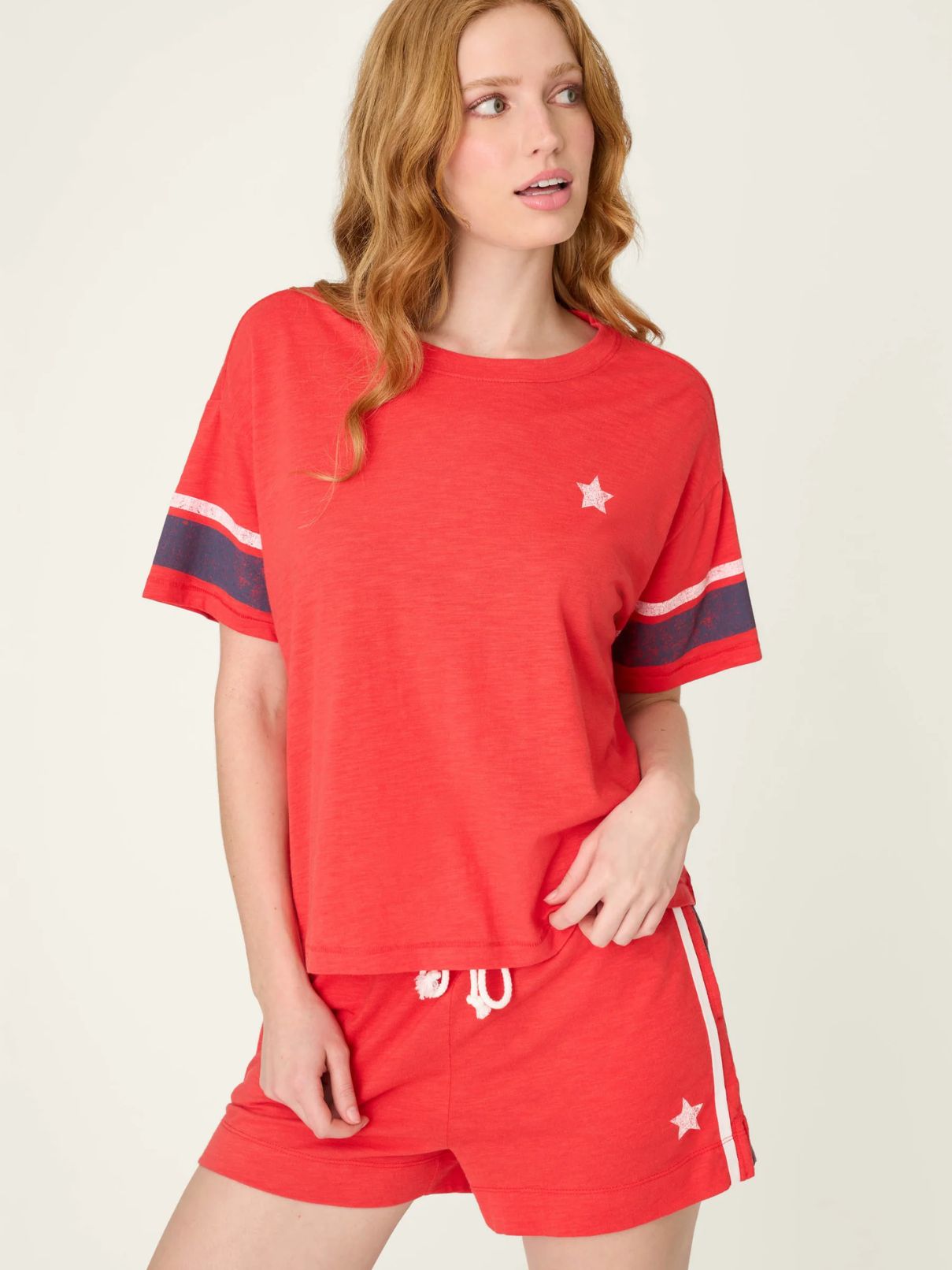 PJ Salvage Pj Set Star Spangled Summer in Scarlet