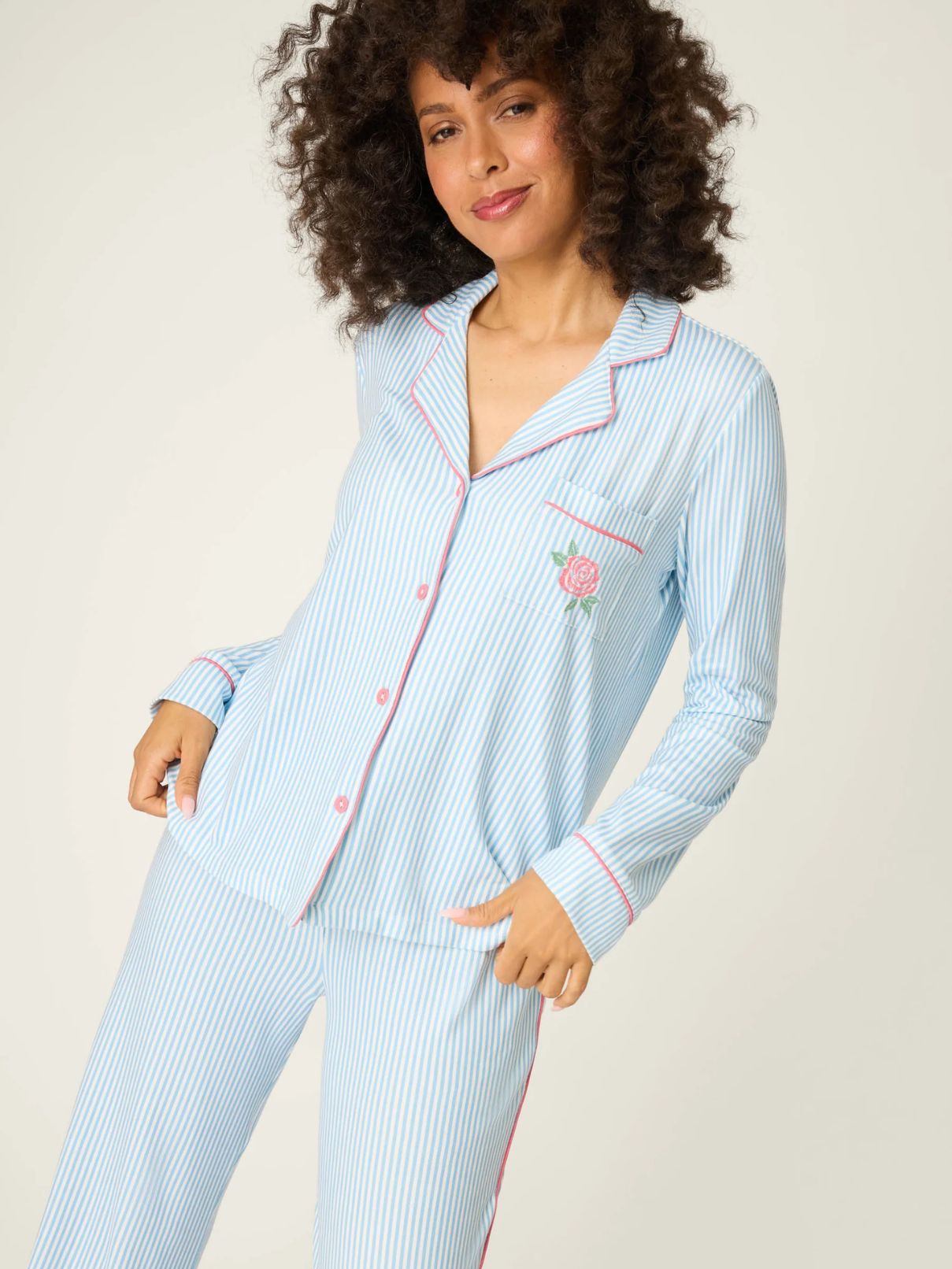 PJ Salvage Pj Set Western Blooms in Dream Blue