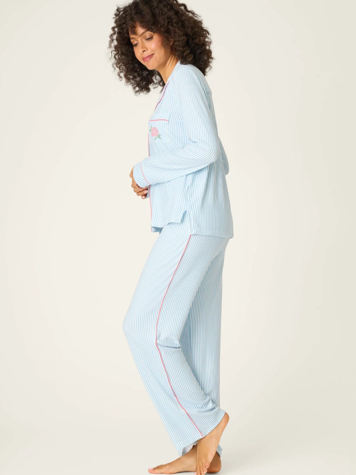 PJ Salvage Pj Set Western Blooms in Dream Blue