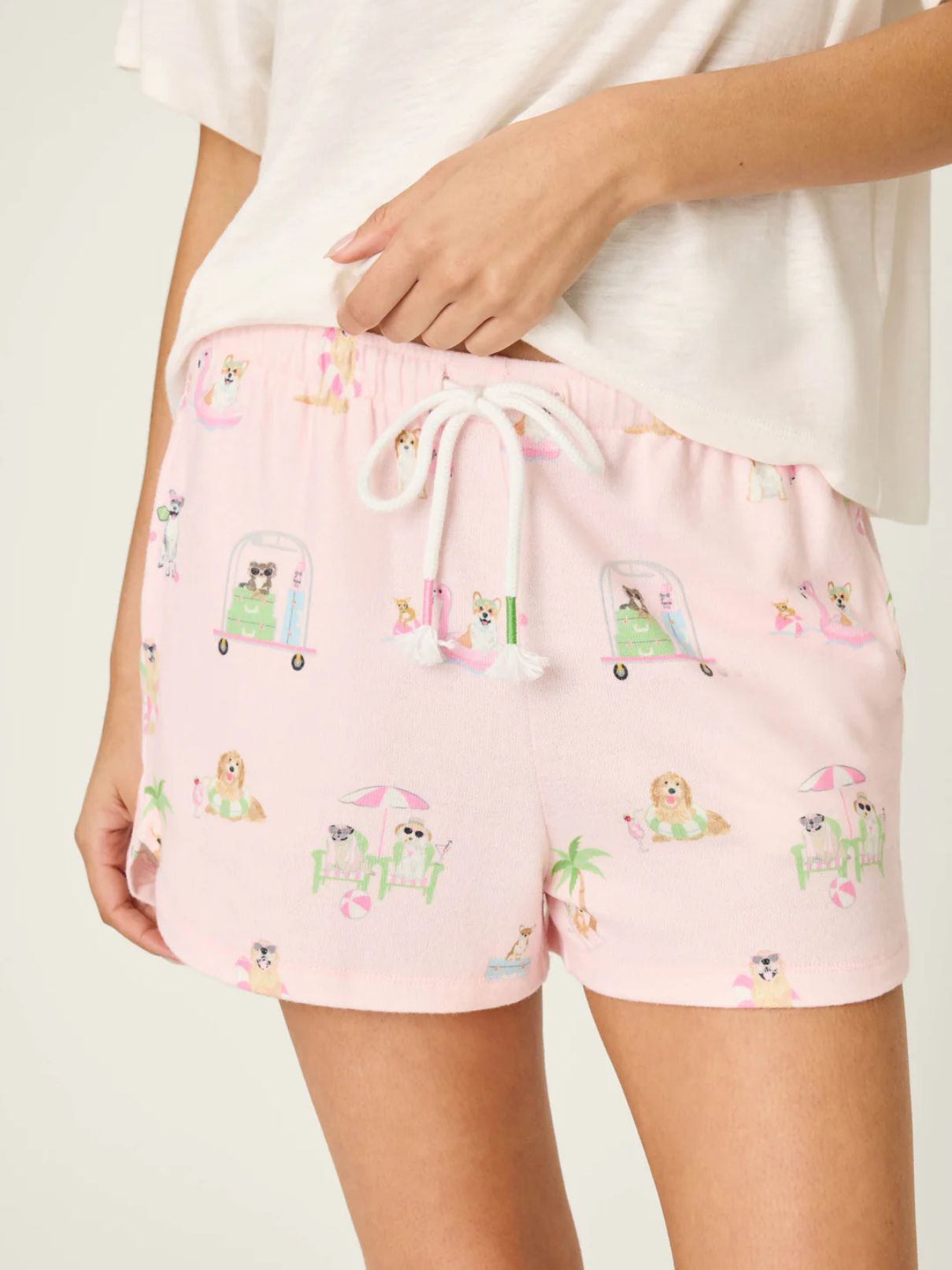 PJ Salvage Pupcation Palms in Lt Pink