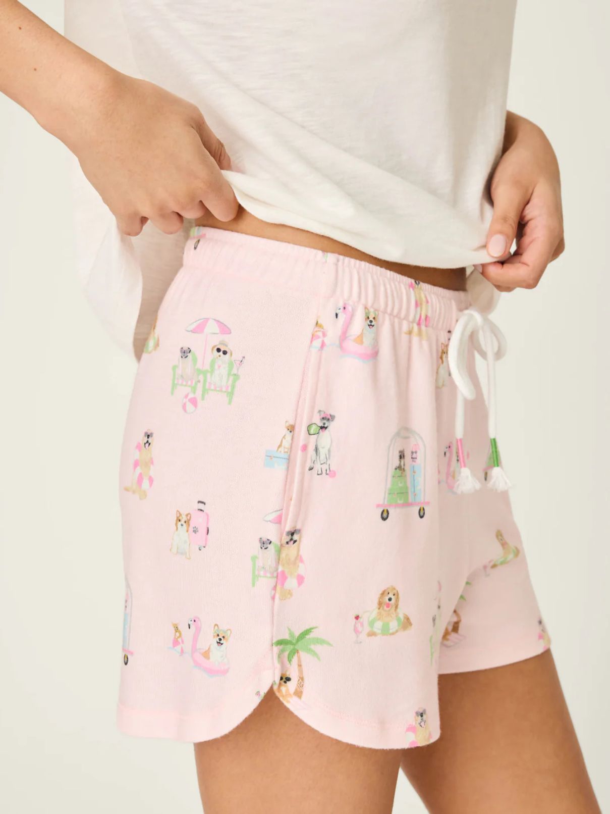 PJ Salvage Pupcation Palms in Lt Pink