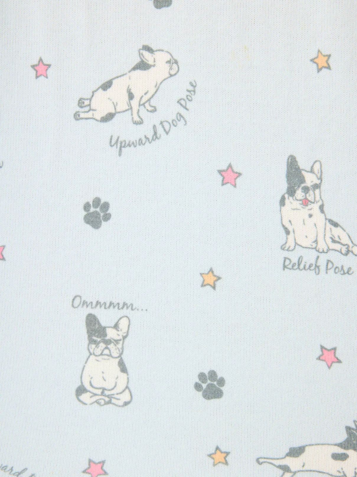 PJ Salvage Set Paws And Breathe in Blue Mist